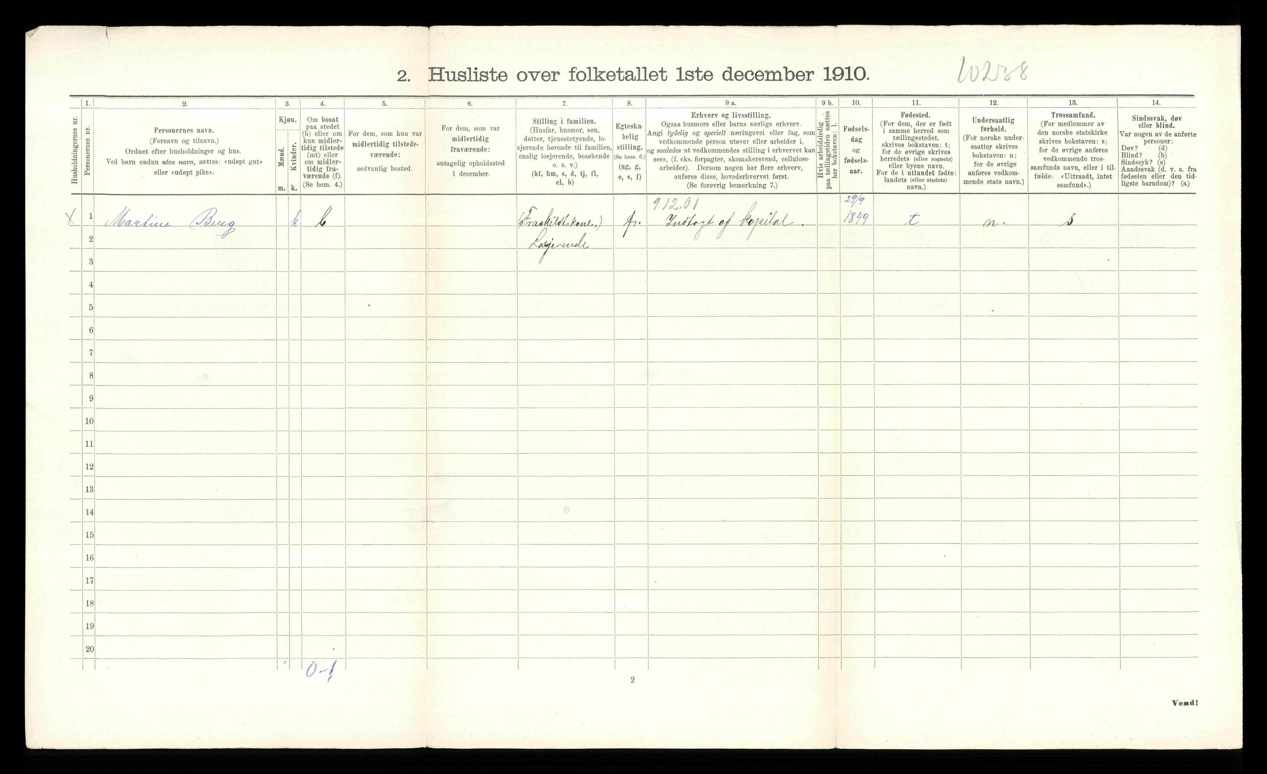 RA, 1910 census for Hurum, 1910, p. 869