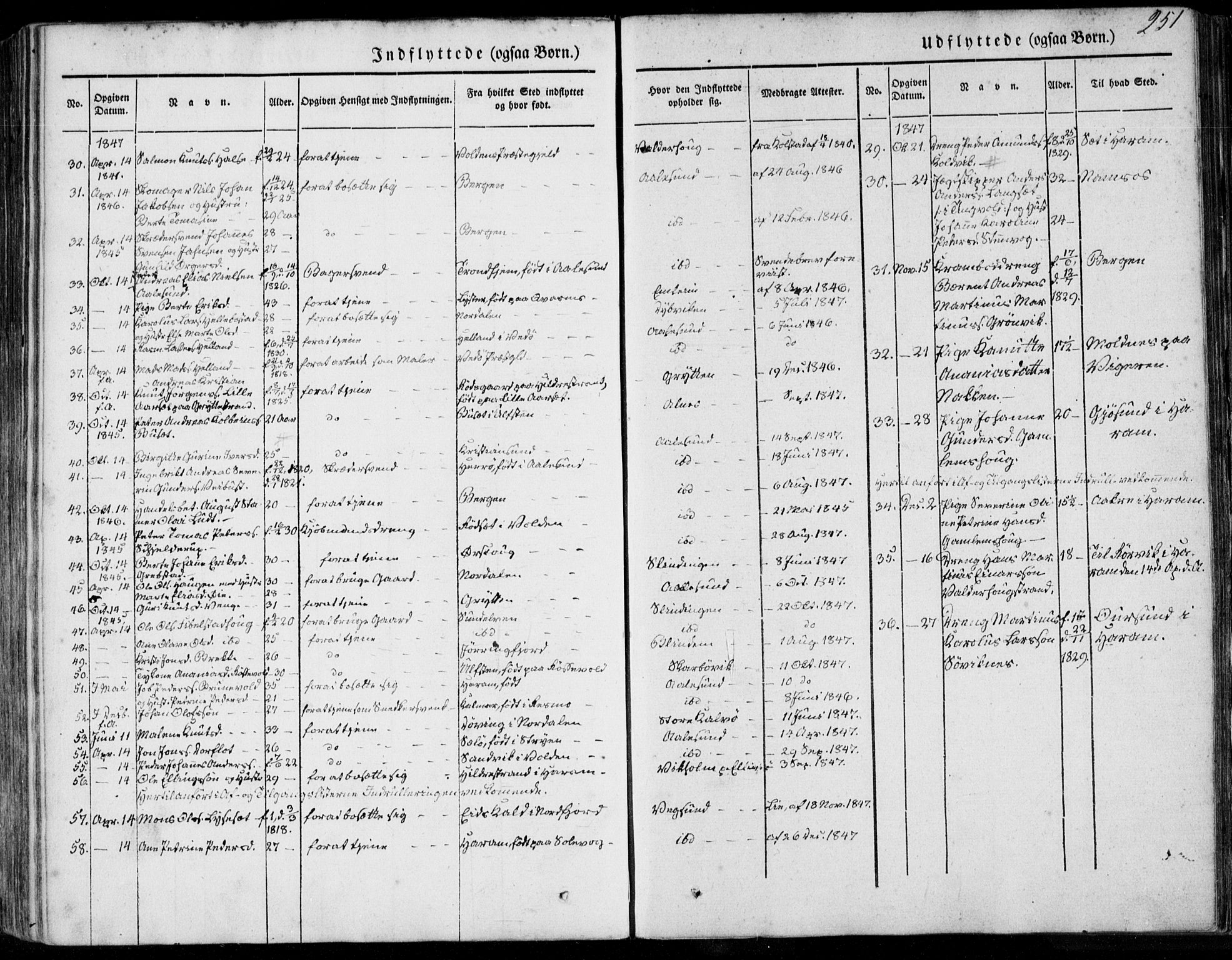 Ministerialprotokoller, klokkerbøker og fødselsregistre - Møre og Romsdal, AV/SAT-A-1454/528/L0396: Parish register (official) no. 528A07, 1839-1847, p. 251