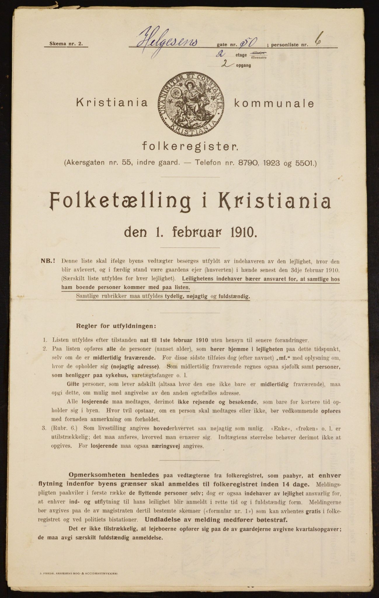 OBA, Municipal Census 1910 for Kristiania, 1910, p. 37599