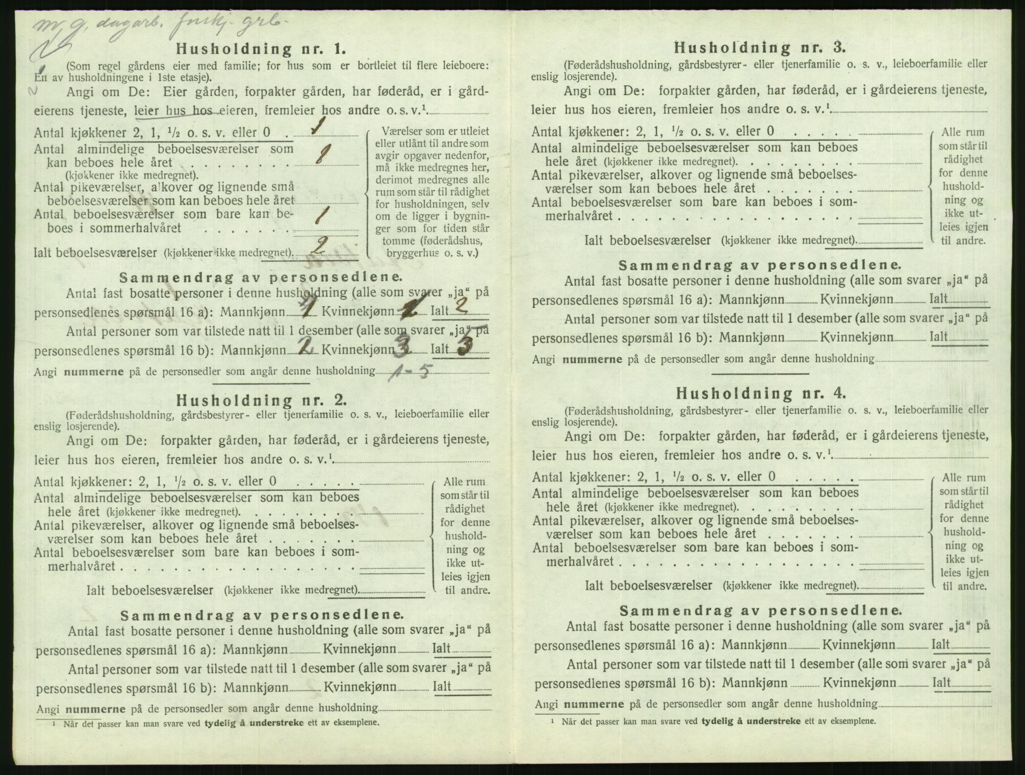 SAT, 1920 census for Aukra, 1920, p. 146