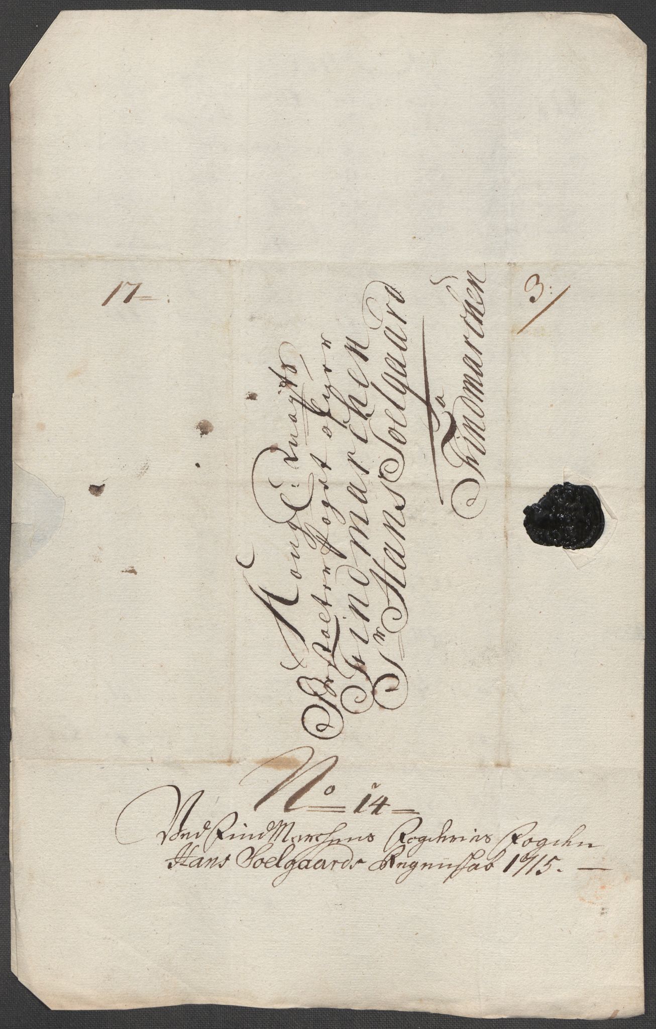 Rentekammeret inntil 1814, Reviderte regnskaper, Fogderegnskap, AV/RA-EA-4092/R69/L4856: Fogderegnskap Finnmark/Vardøhus, 1713-1715, p. 500