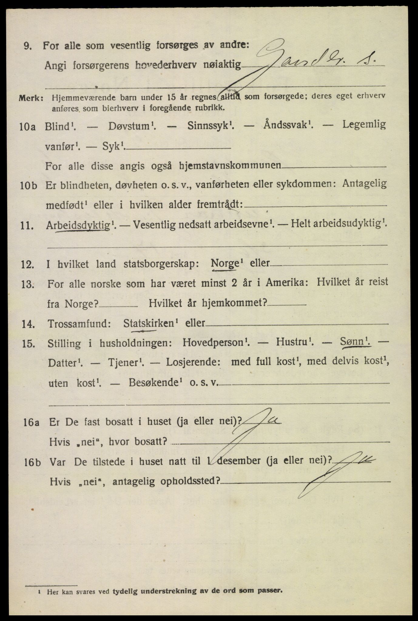 SAK, 1920 census for Øvrebø, 1920, p. 1455