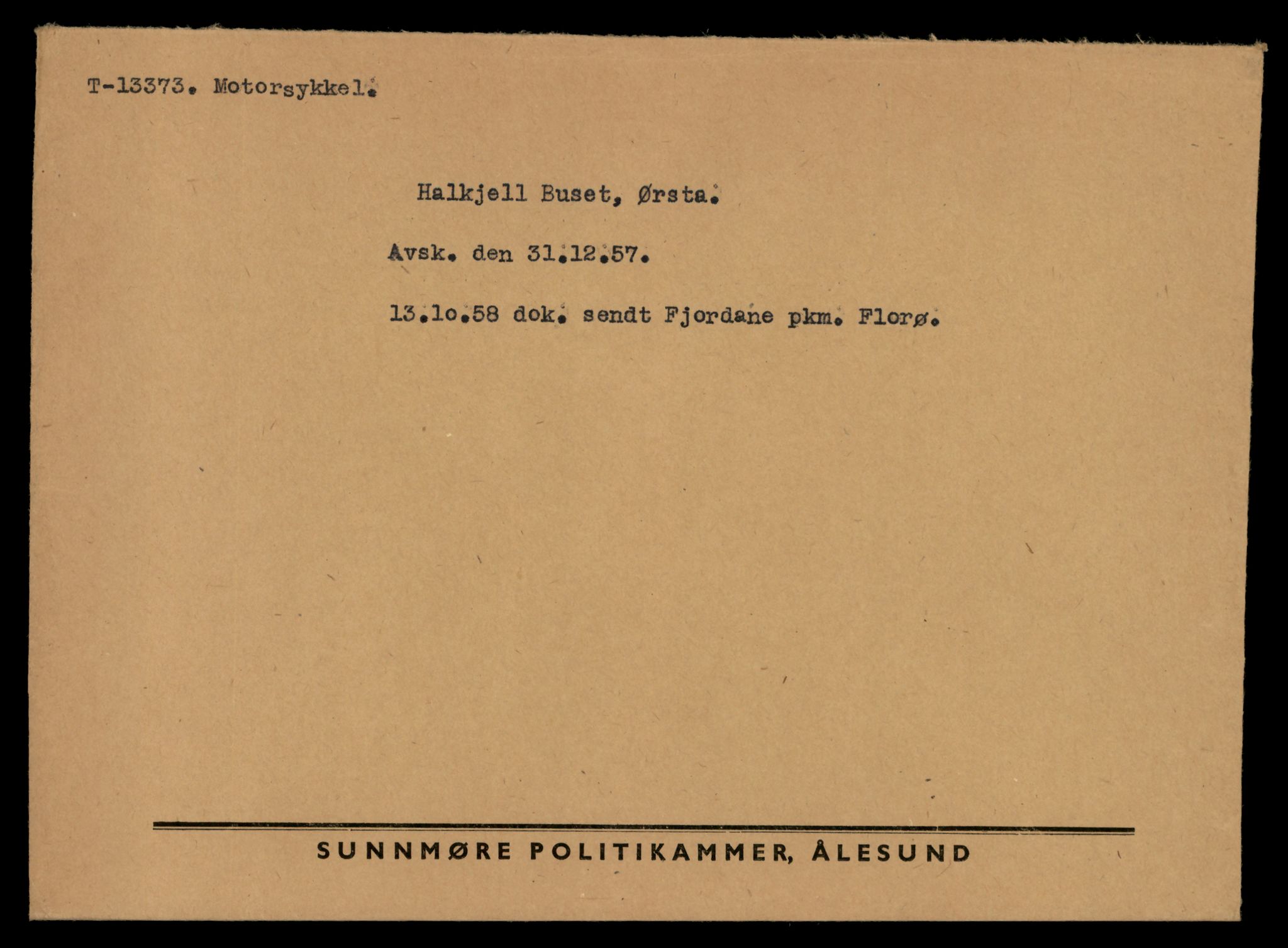 Møre og Romsdal vegkontor - Ålesund trafikkstasjon, AV/SAT-A-4099/F/Fe/L0039: Registreringskort for kjøretøy T 13361 - T 13530, 1927-1998, p. 189