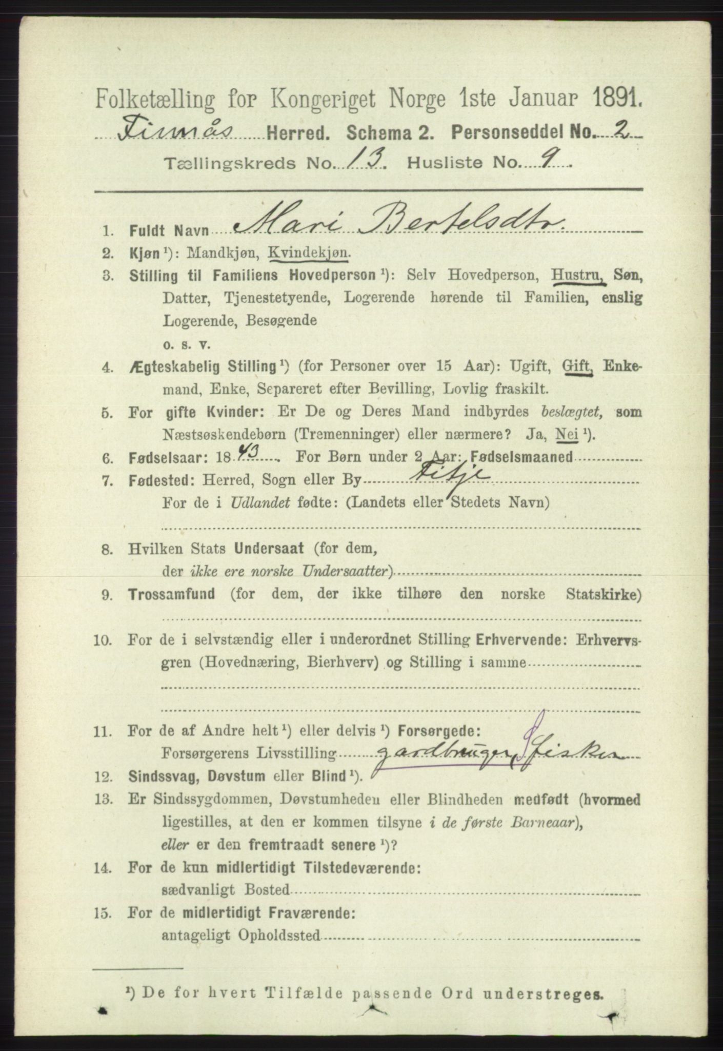 RA, 1891 census for 1218 Finnås, 1891, p. 5647