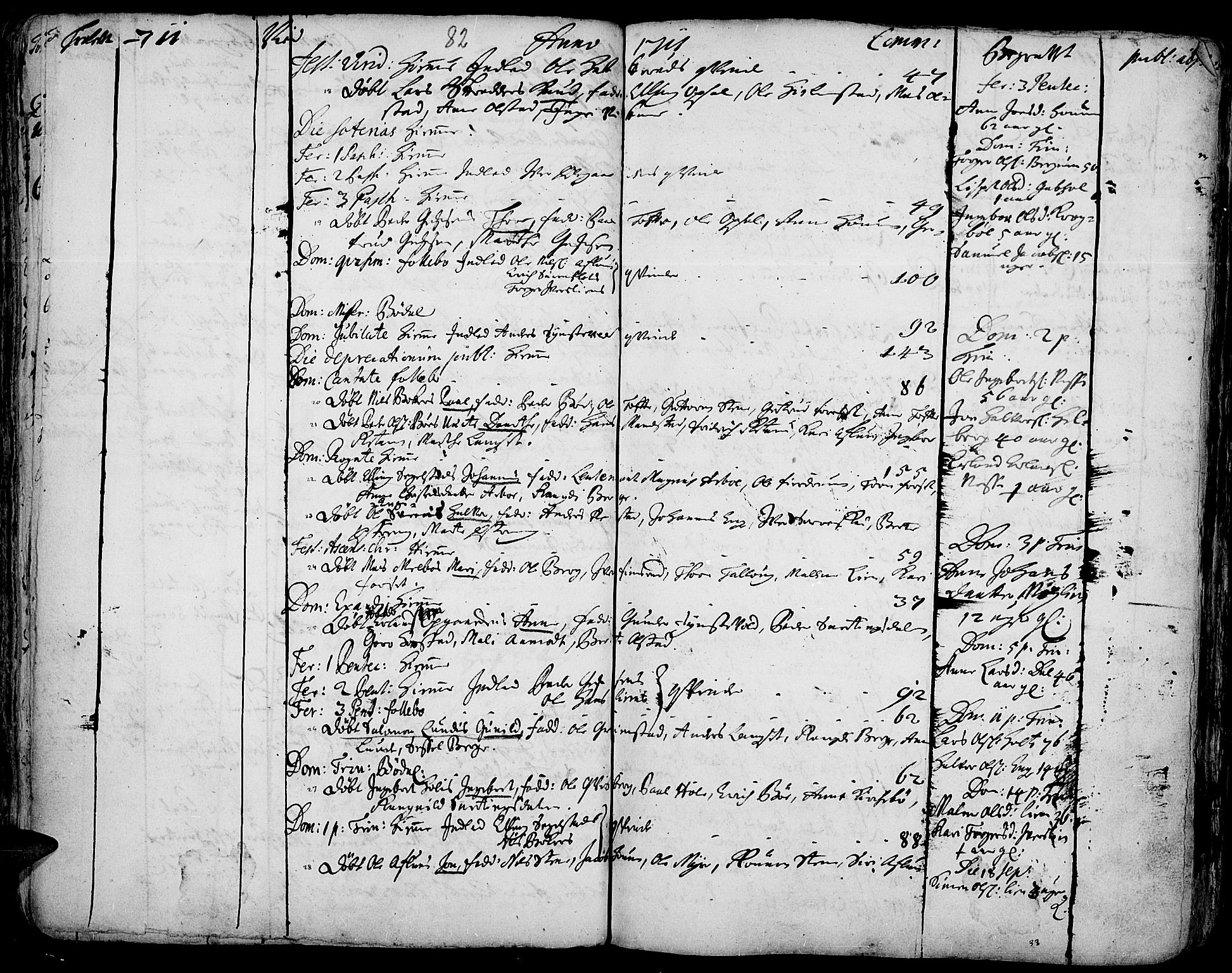 Gausdal prestekontor, AV/SAH-PREST-090/H/Ha/Haa/L0001: Parish register (official) no. 1, 1693-1728, p. 82