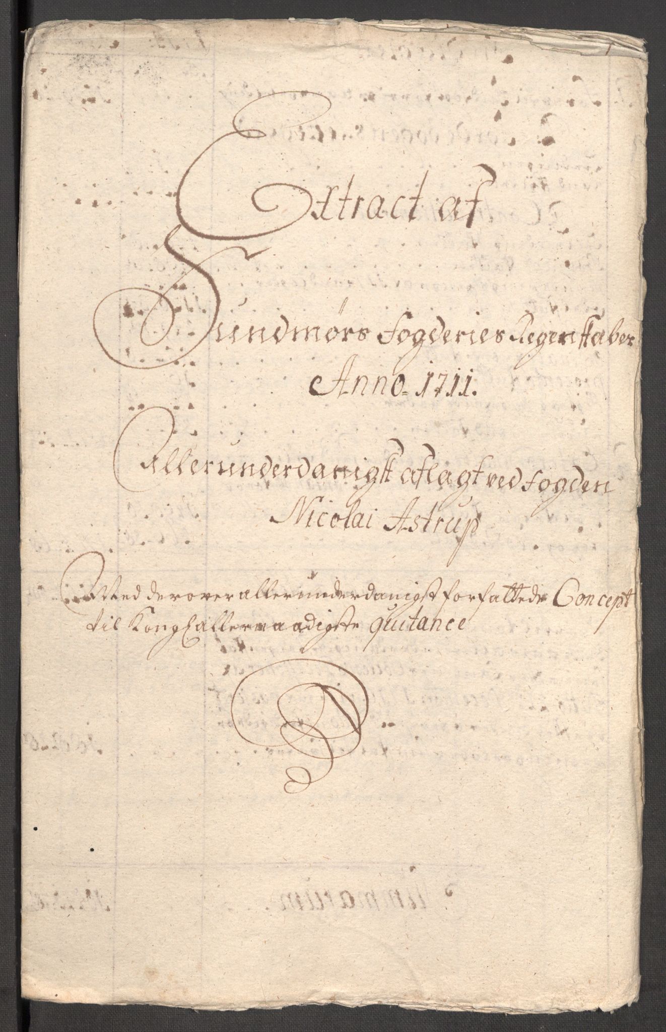 Rentekammeret inntil 1814, Reviderte regnskaper, Fogderegnskap, AV/RA-EA-4092/R54/L3564: Fogderegnskap Sunnmøre, 1711, p. 26