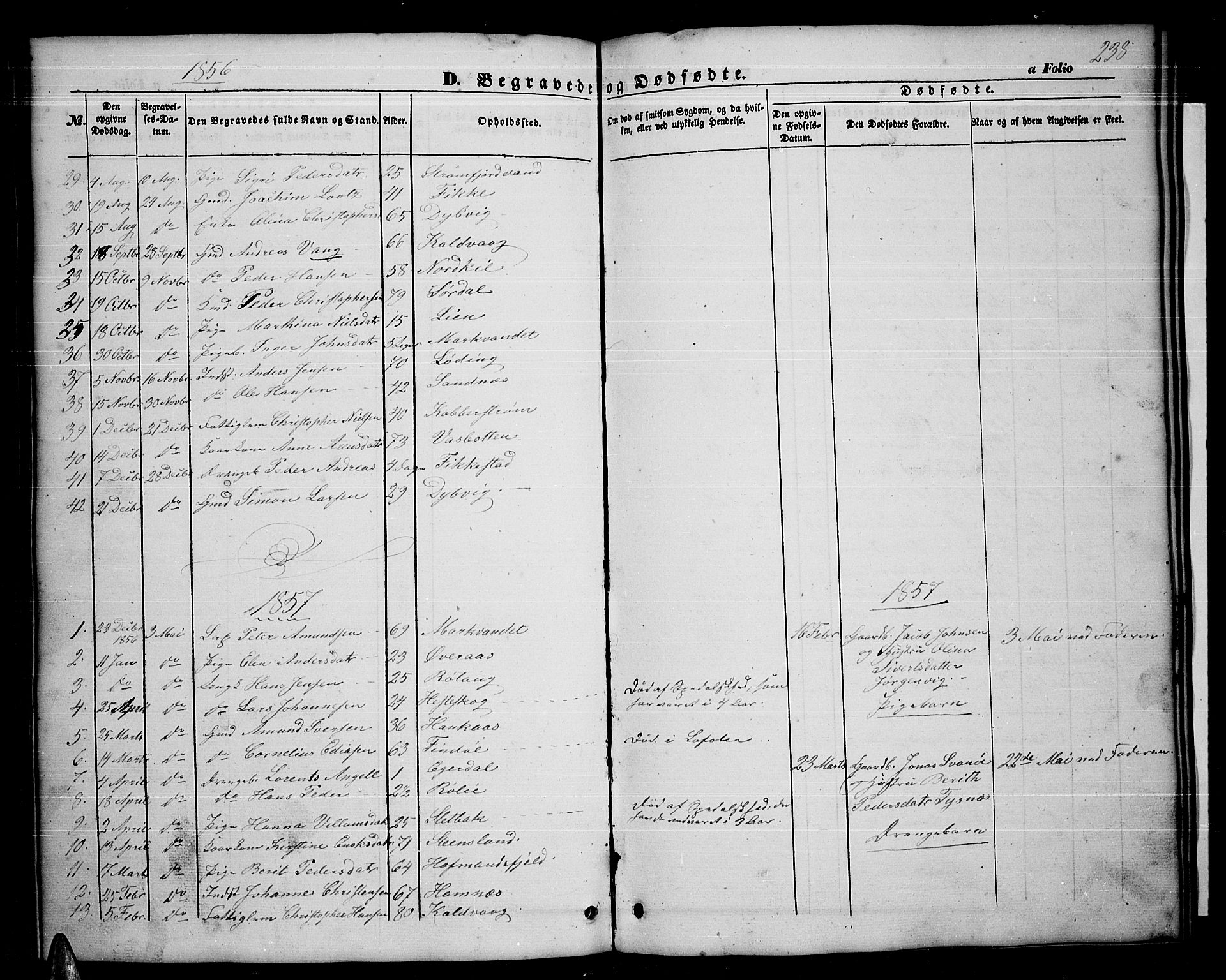 Ministerialprotokoller, klokkerbøker og fødselsregistre - Nordland, AV/SAT-A-1459/859/L0857: Parish register (copy) no. 859C03, 1854-1873, p. 238