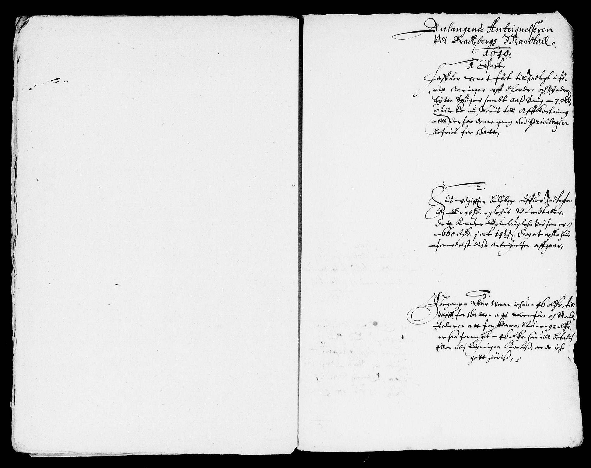 Rentekammeret inntil 1814, Reviderte regnskaper, Lensregnskaper, RA/EA-5023/R/Rb/Rbp/L0036: Bratsberg len, 1649-1651