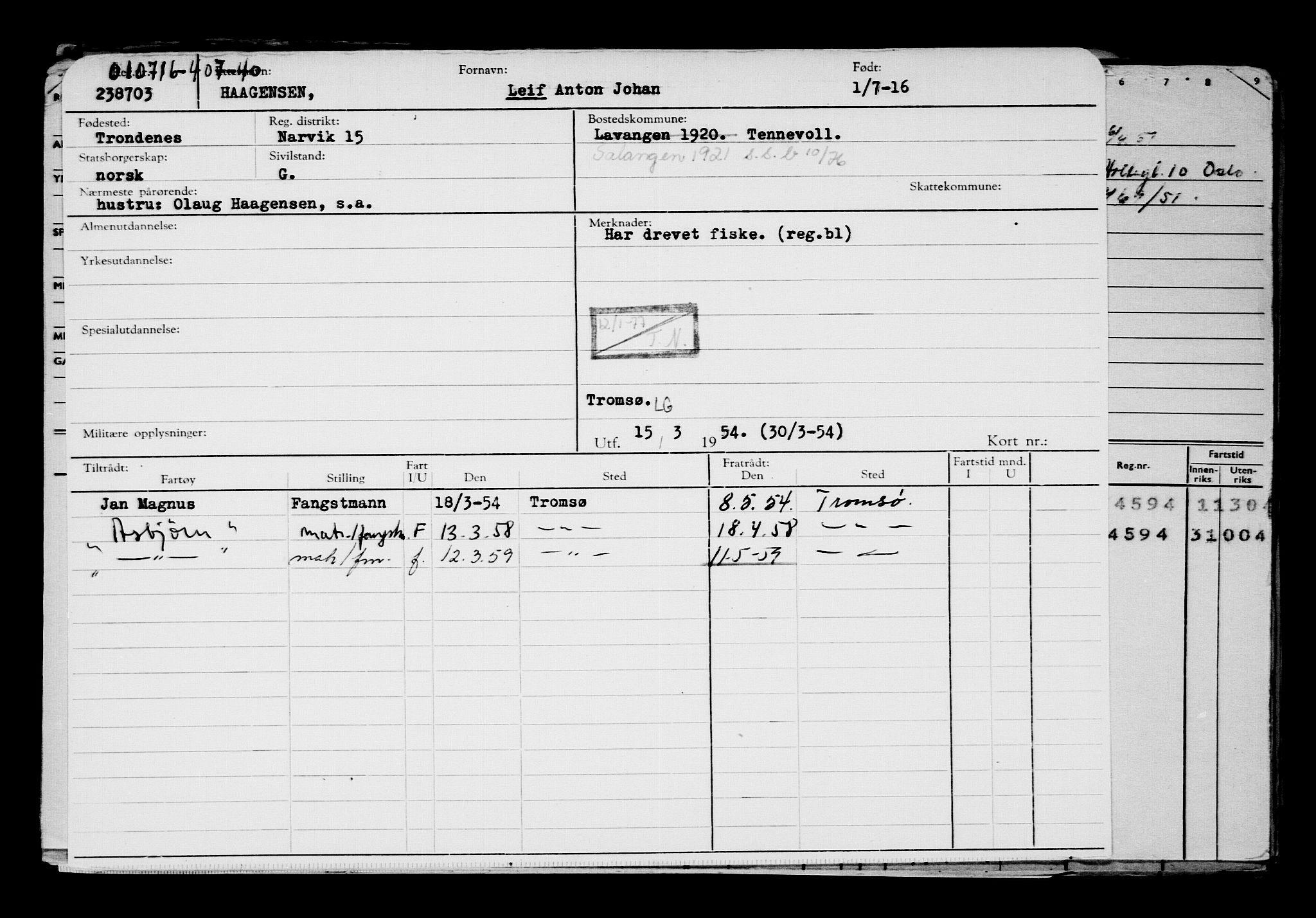 Direktoratet for sjømenn, AV/RA-S-3545/G/Gb/L0140: Hovedkort, 1916, p. 457