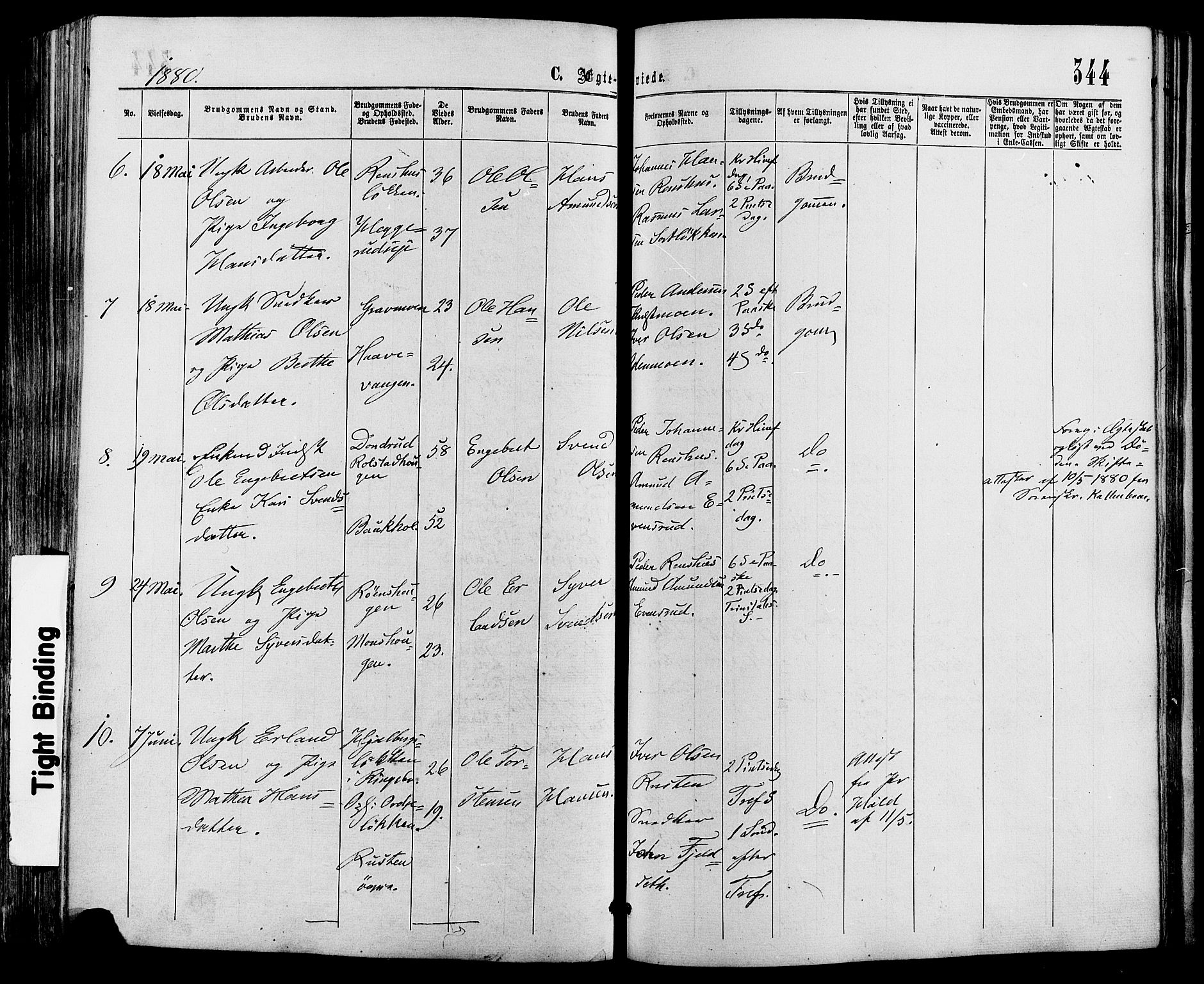 Sør-Fron prestekontor, SAH/PREST-010/H/Ha/Haa/L0002: Parish register (official) no. 2, 1864-1880, p. 344