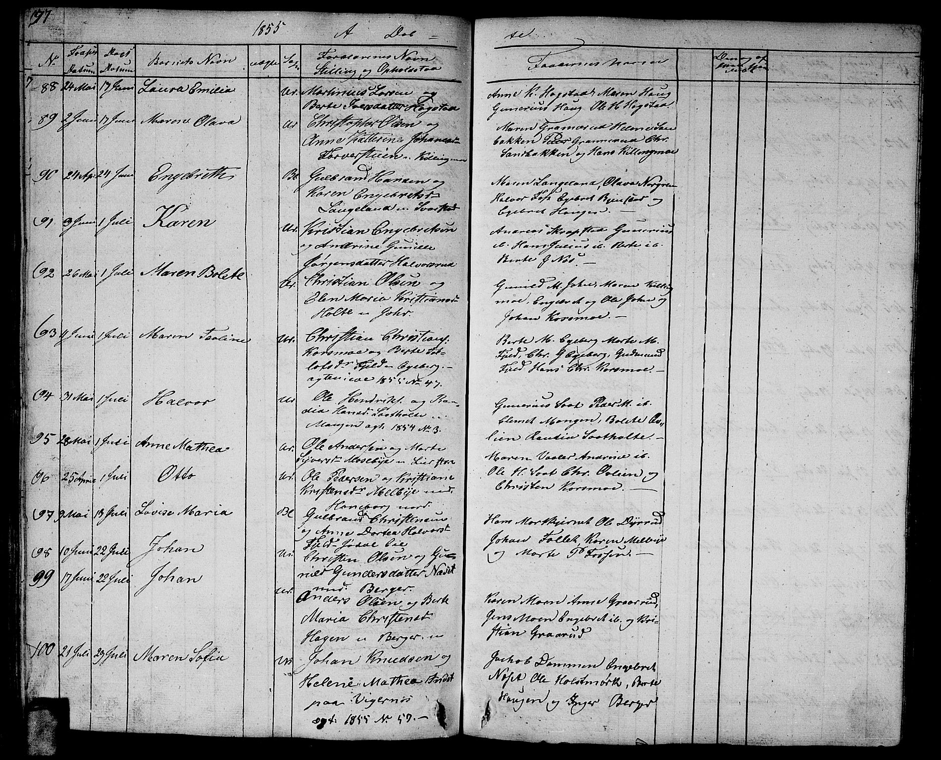 Aurskog prestekontor Kirkebøker, AV/SAO-A-10304a/G/Ga/L0002: Parish register (copy) no. I 2, 1829-1857, p. 197