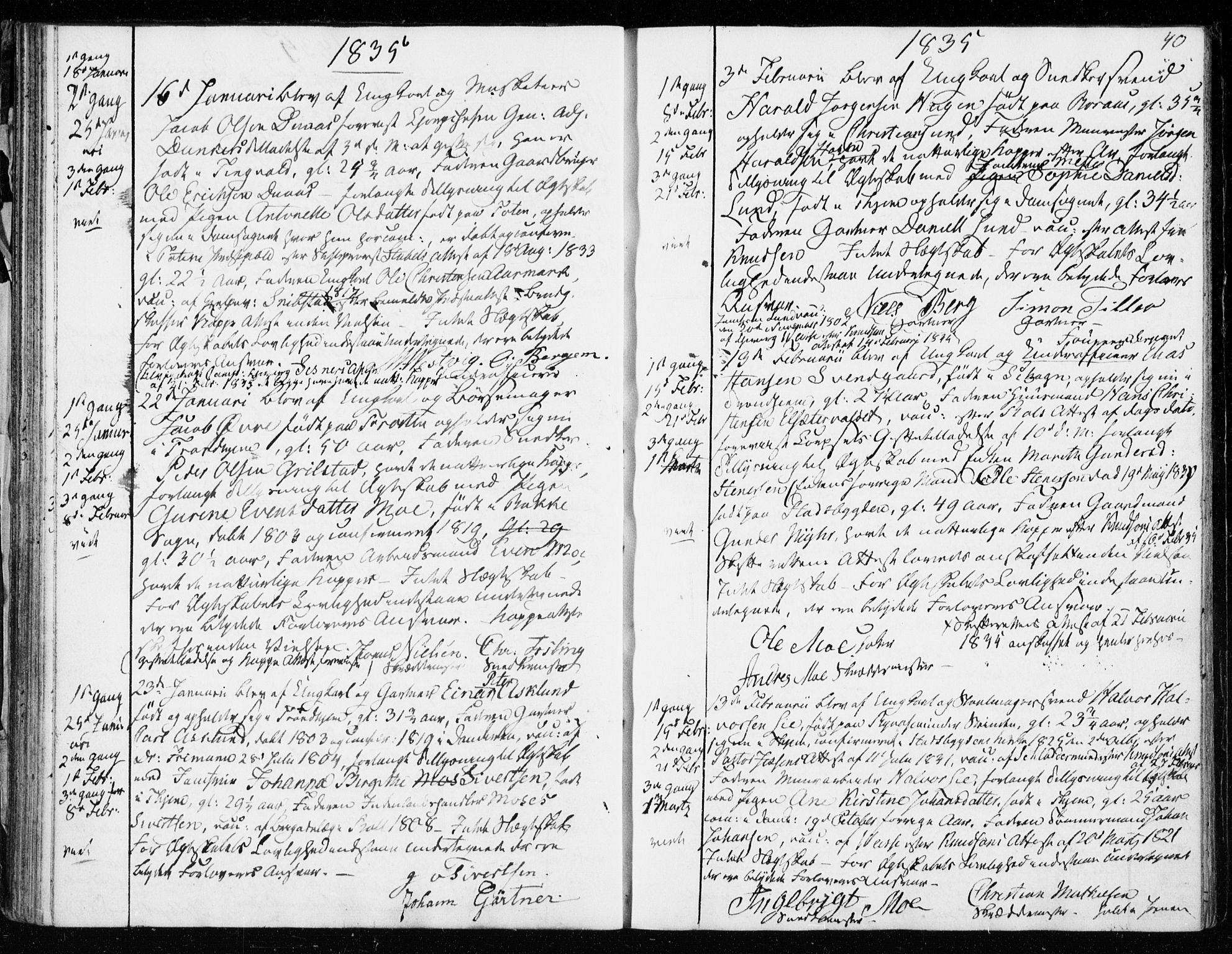Ministerialprotokoller, klokkerbøker og fødselsregistre - Sør-Trøndelag, SAT/A-1456/601/L0046: Parish register (official) no. 601A14, 1830-1841, p. 40