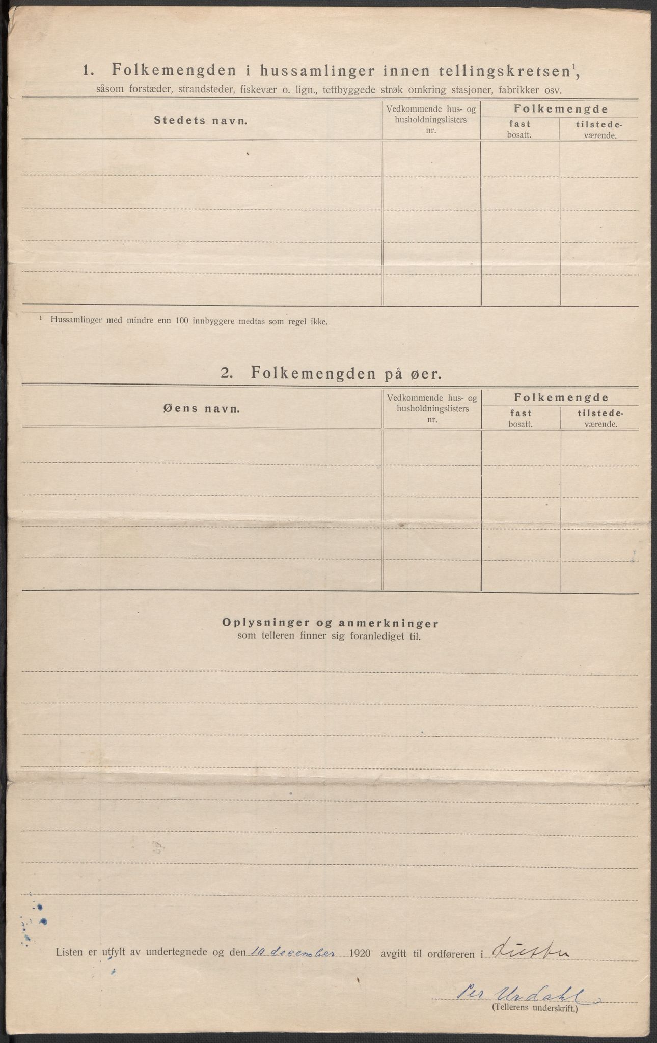 SAB, 1920 census for Luster, 1920, p. 35