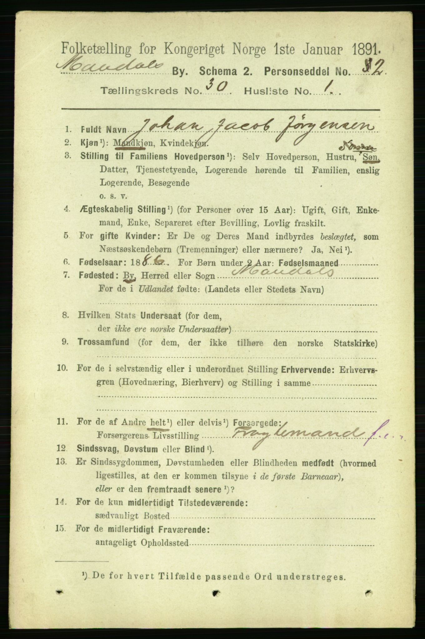 RA, 1891 census for 1002 Mandal, 1891, p. 5234