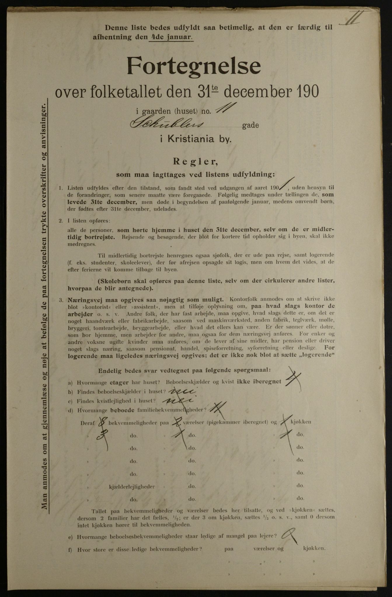 OBA, Municipal Census 1901 for Kristiania, 1901, p. 14341