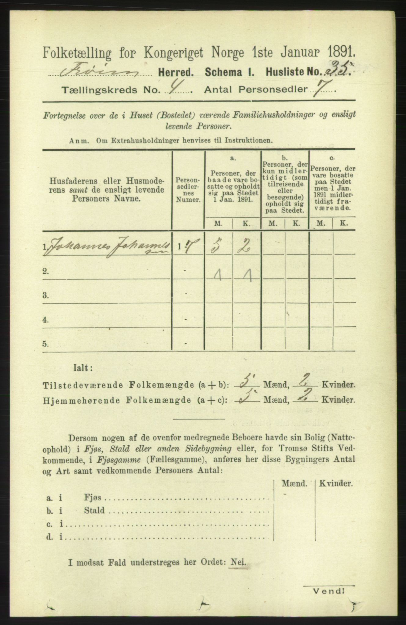 RA, 1891 census for 1619 Frøya, 1891, p. 2908