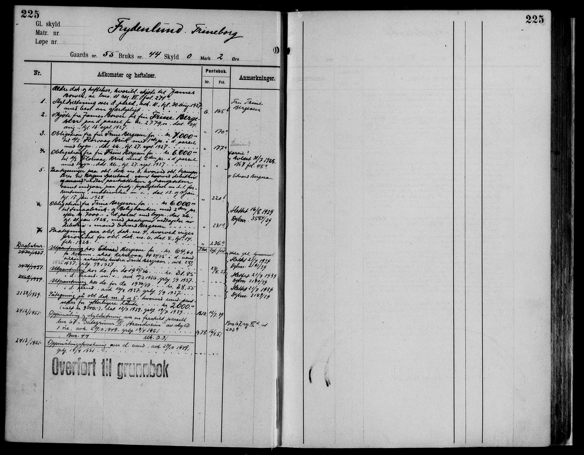 Midhordland sorenskriveri, AV/SAB-A-3001/1/G/Ga/Gab/L0116: Mortgage register no. II.A.b.116, p. 225