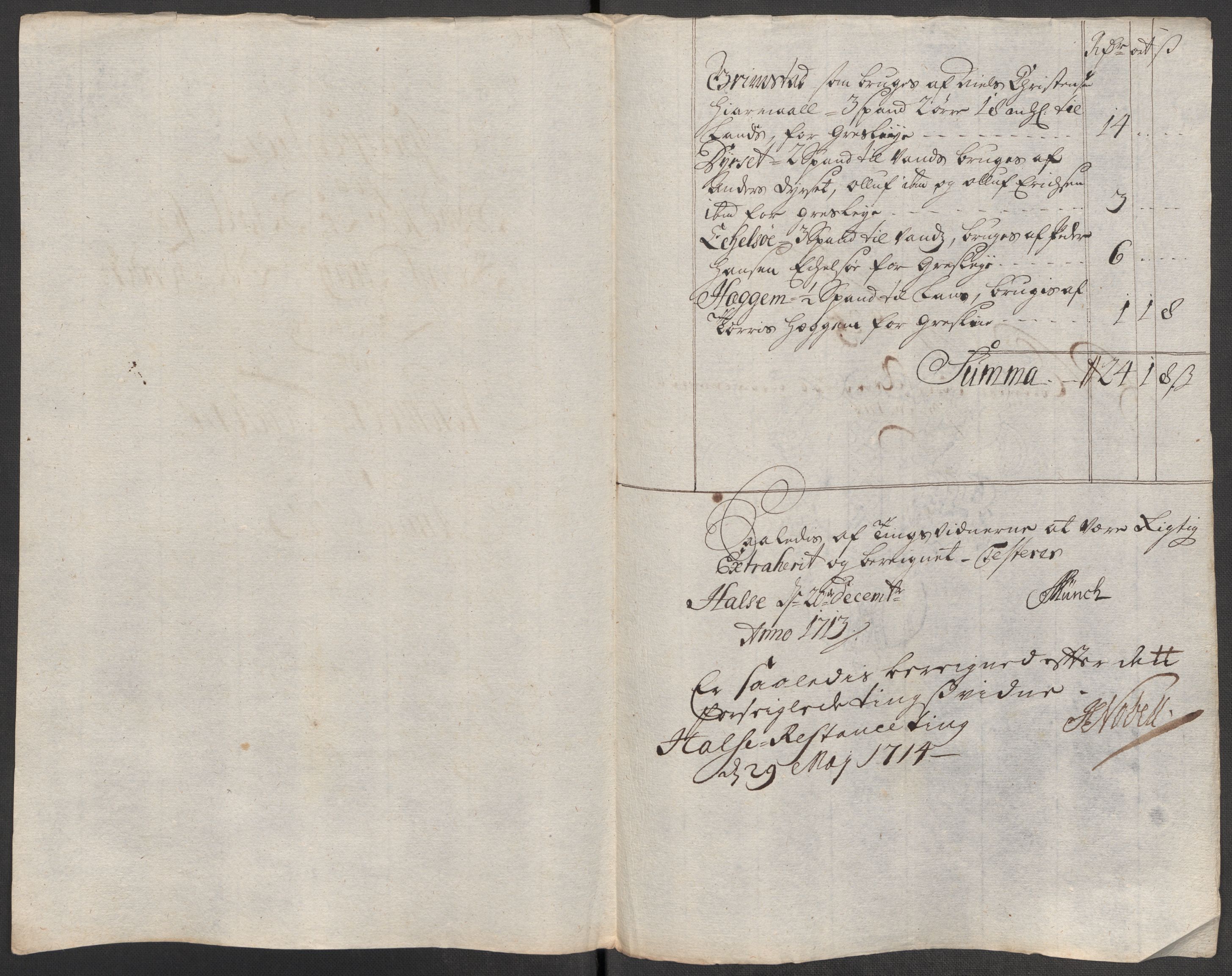 Rentekammeret inntil 1814, Reviderte regnskaper, Fogderegnskap, RA/EA-4092/R56/L3747: Fogderegnskap Nordmøre, 1713, p. 167