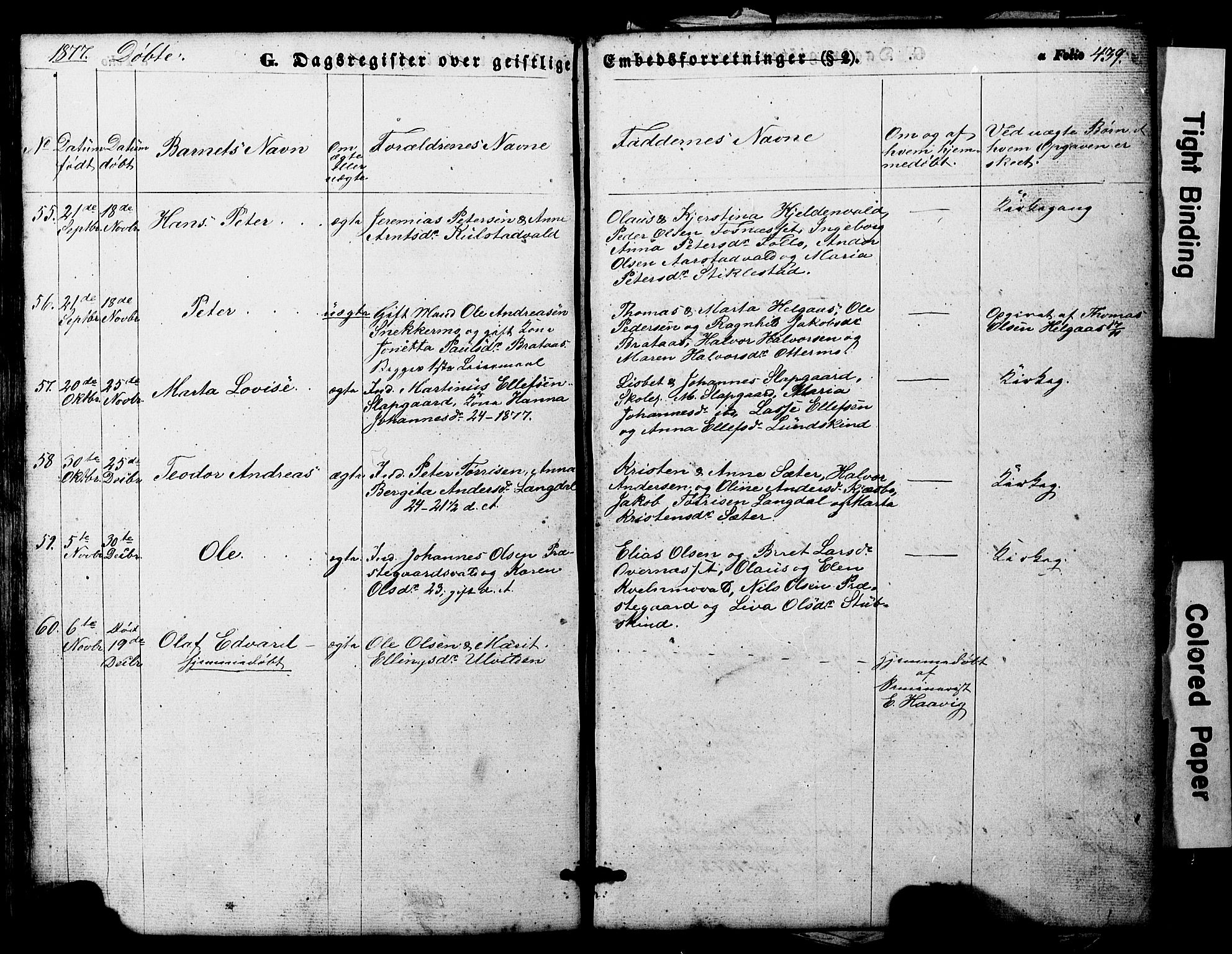 Ministerialprotokoller, klokkerbøker og fødselsregistre - Nord-Trøndelag, SAT/A-1458/724/L0268: Parish register (copy) no. 724C04, 1846-1878, p. 439