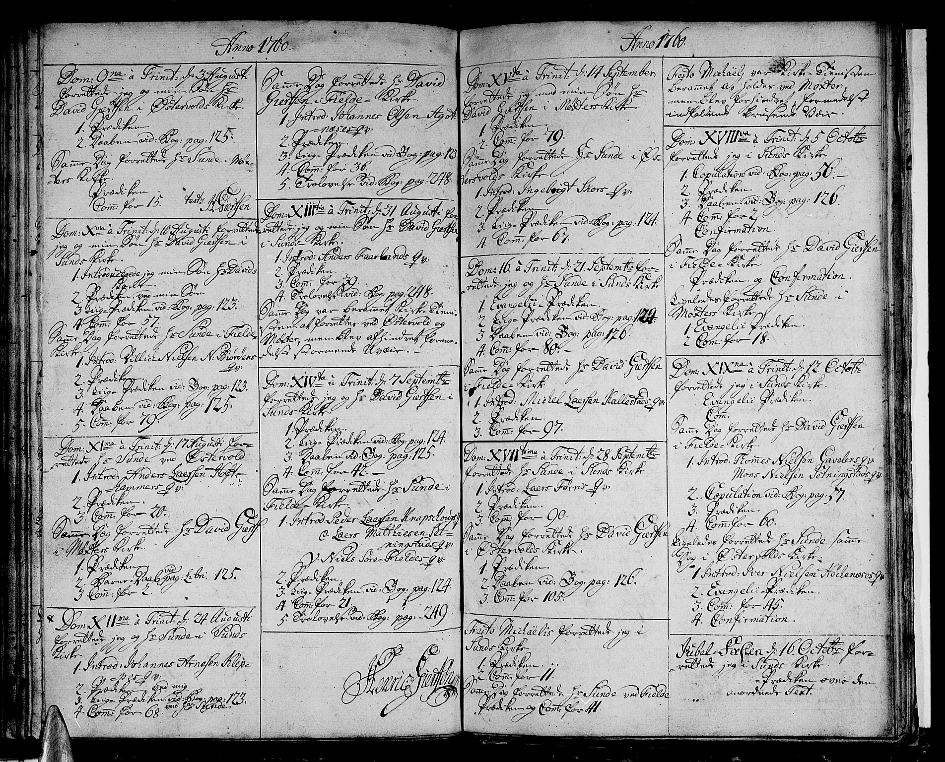 Sund sokneprestembete, AV/SAB-A-99930: Parish register (official) no. A 3, 1740-1769