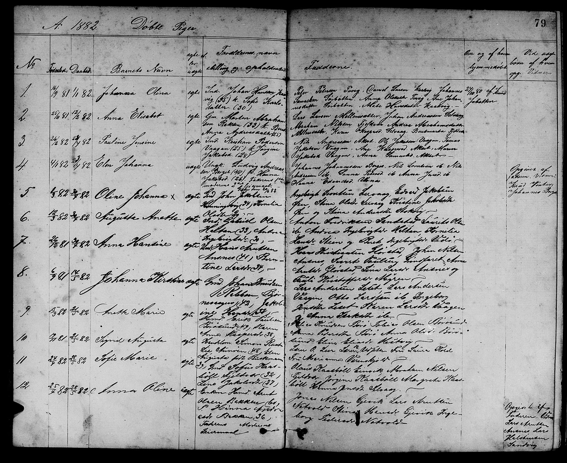Ministerialprotokoller, klokkerbøker og fødselsregistre - Sør-Trøndelag, SAT/A-1456/637/L0561: Parish register (copy) no. 637C02, 1873-1882, p. 79