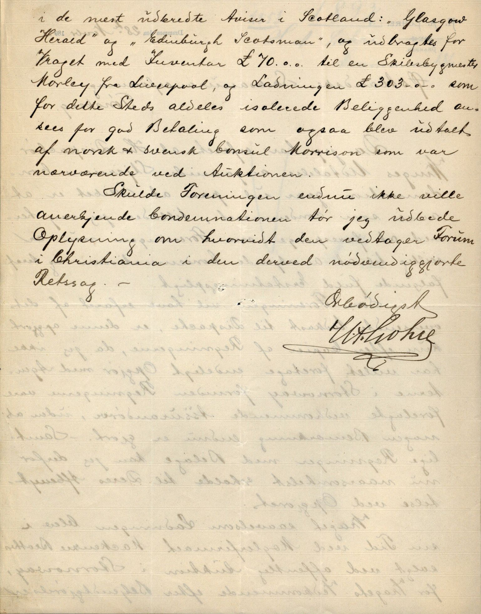 Pa 63 - Østlandske skibsassuranceforening, VEMU/A-1079/G/Ga/L0028/0005: Havaridokumenter / Tjømø, Magnolia, Caroline, Olaf, Stjernen, 1892, p. 192