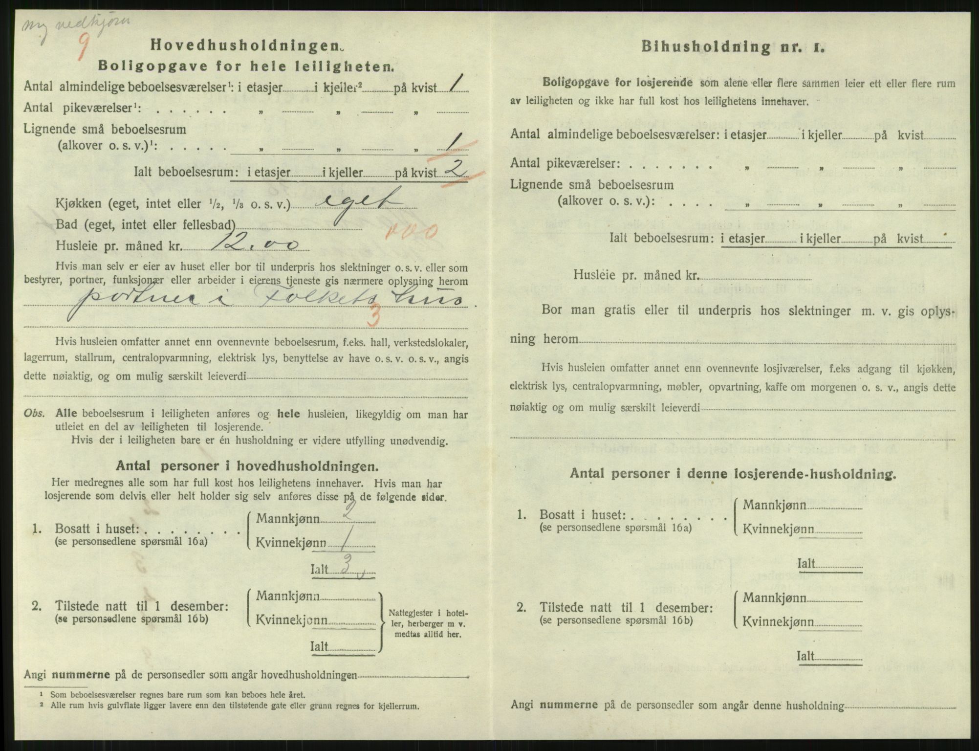 SAT, 1920 census for Namsos, 1920, p. 1542