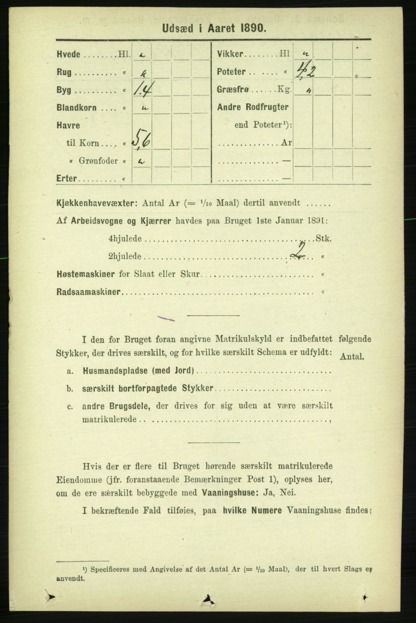 RA, 1891 census for 1727 Beitstad, 1891, p. 6178