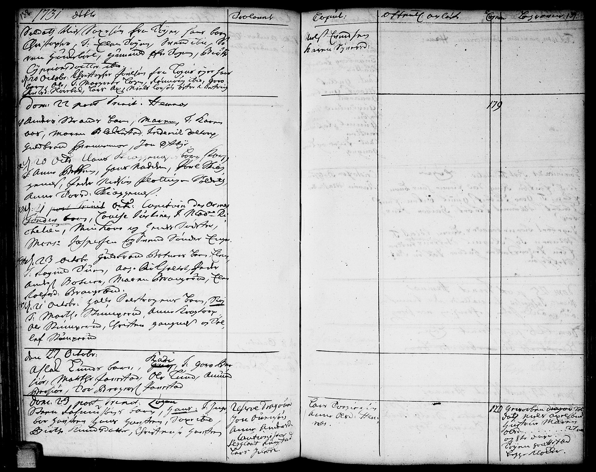 Høland prestekontor Kirkebøker, AV/SAO-A-10346a/F/Fa/L0002: Parish register (official) no. I 2, 1728-1738, p. 138-139