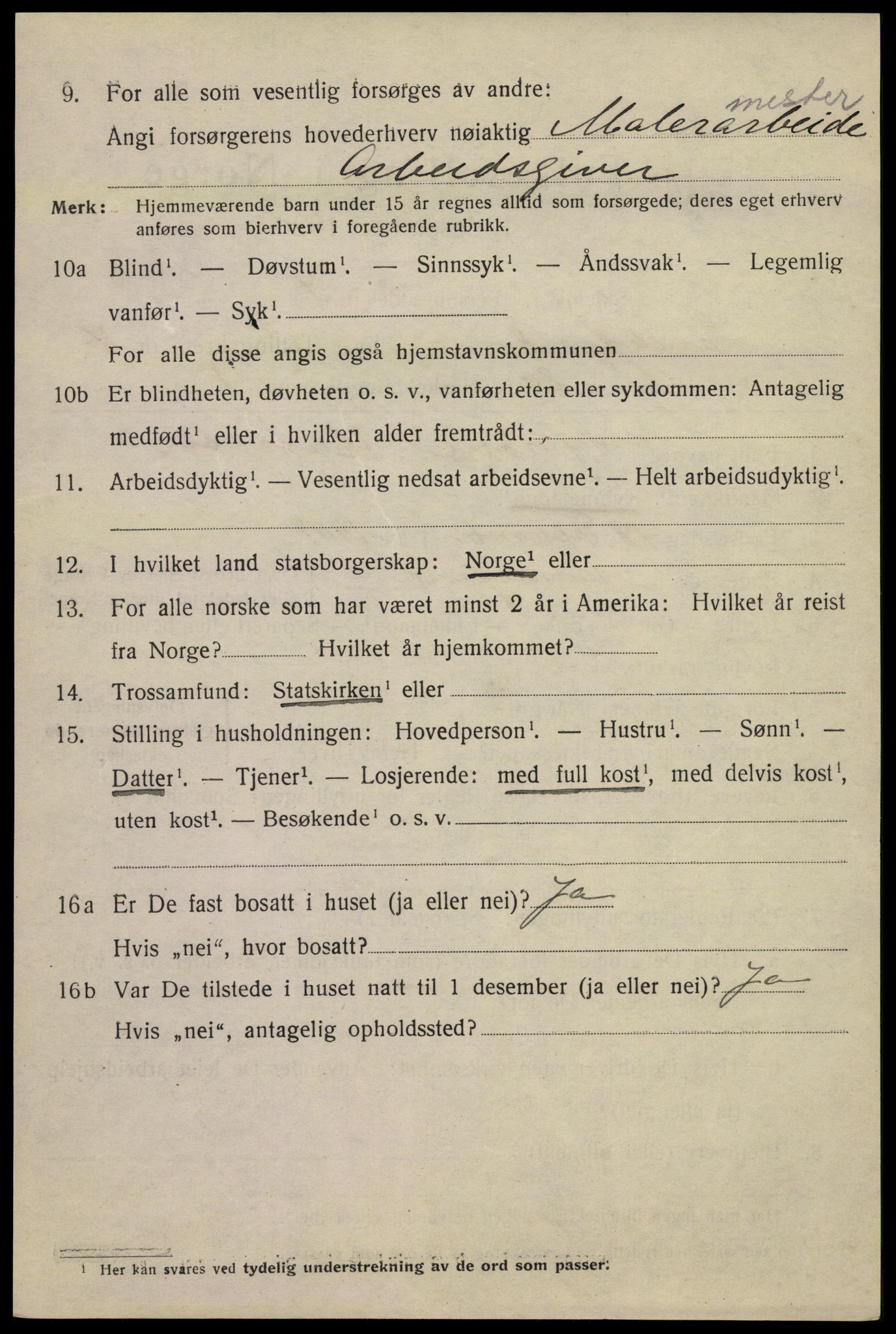 SAKO, 1920 census for Sandefjord, 1920, p. 11089