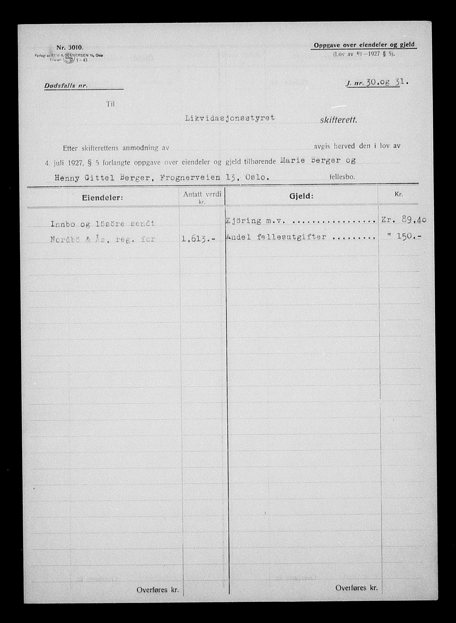 Justisdepartementet, Tilbakeføringskontoret for inndratte formuer, AV/RA-S-1564/H/Hc/Hcc/L0921: --, 1945-1947, p. 25