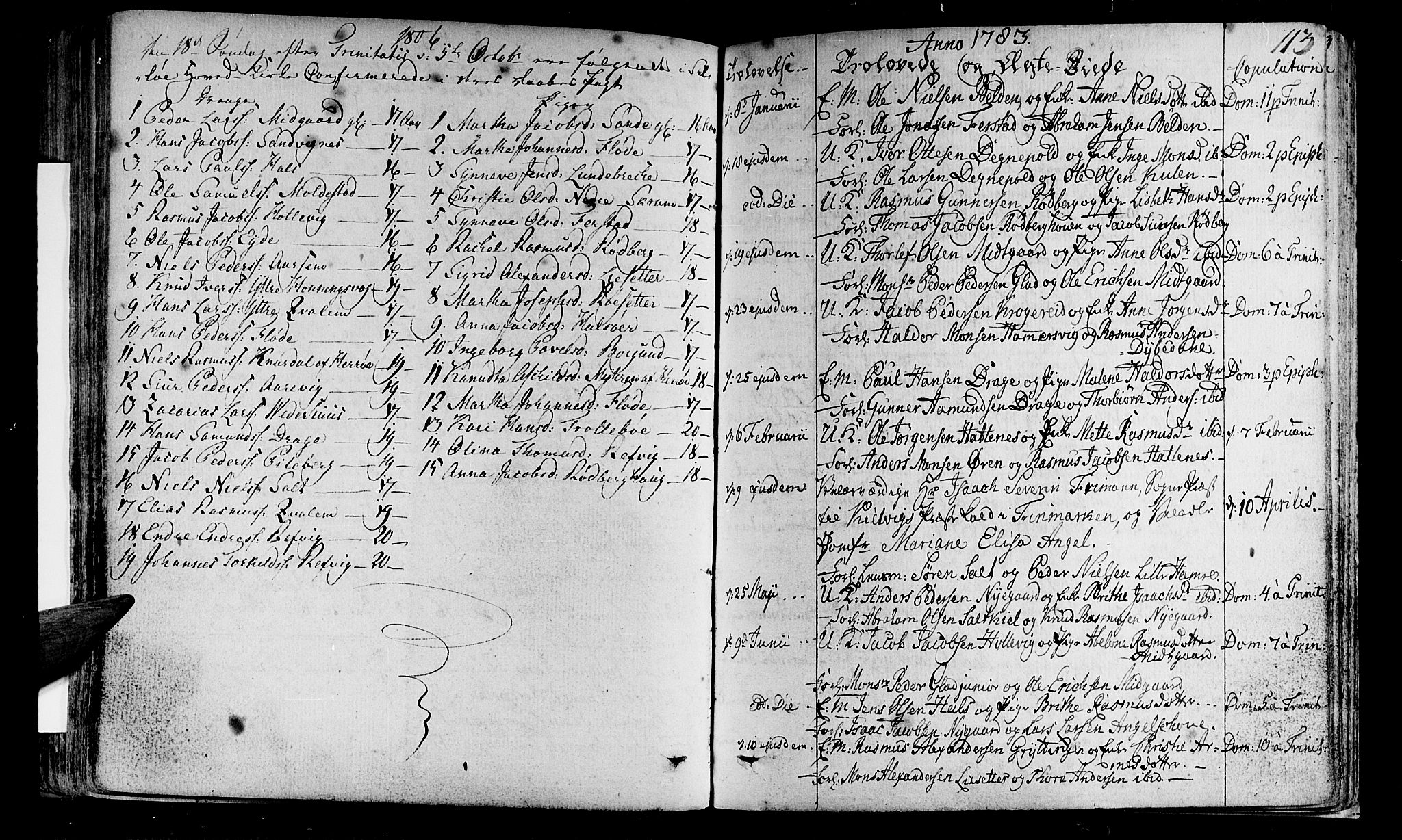 Selje sokneprestembete, AV/SAB-A-99938/H/Ha/Haa/Haaa: Parish register (official) no. A 6, 1782-1806, p. 113