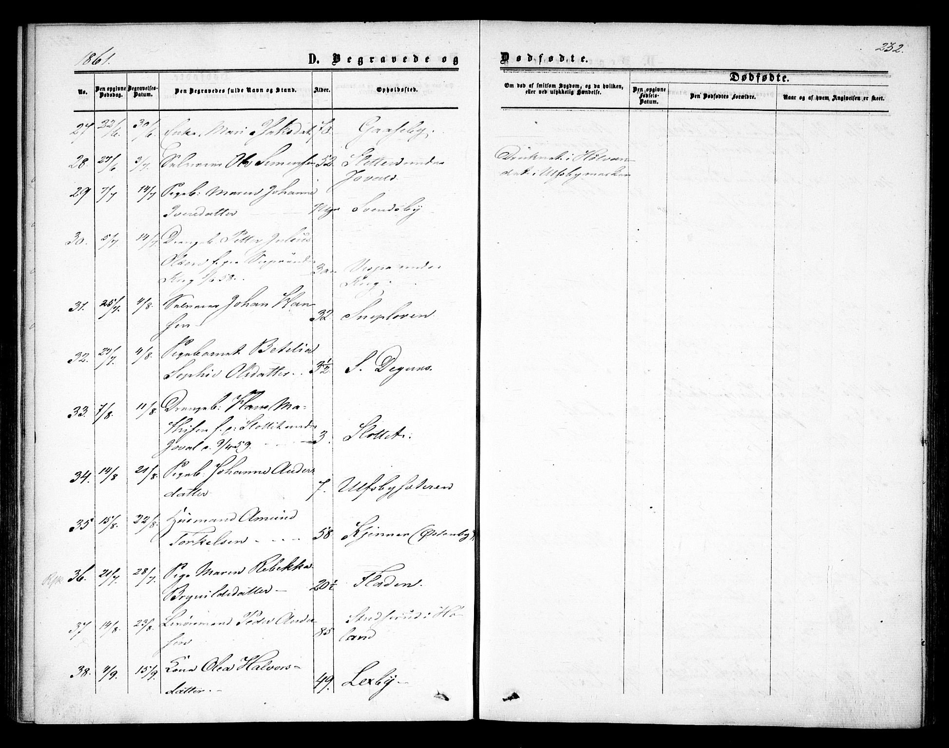 Rødenes prestekontor Kirkebøker, AV/SAO-A-2005/F/Fa/L0007: Parish register (official) no. I 7, 1860-1869, p. 232