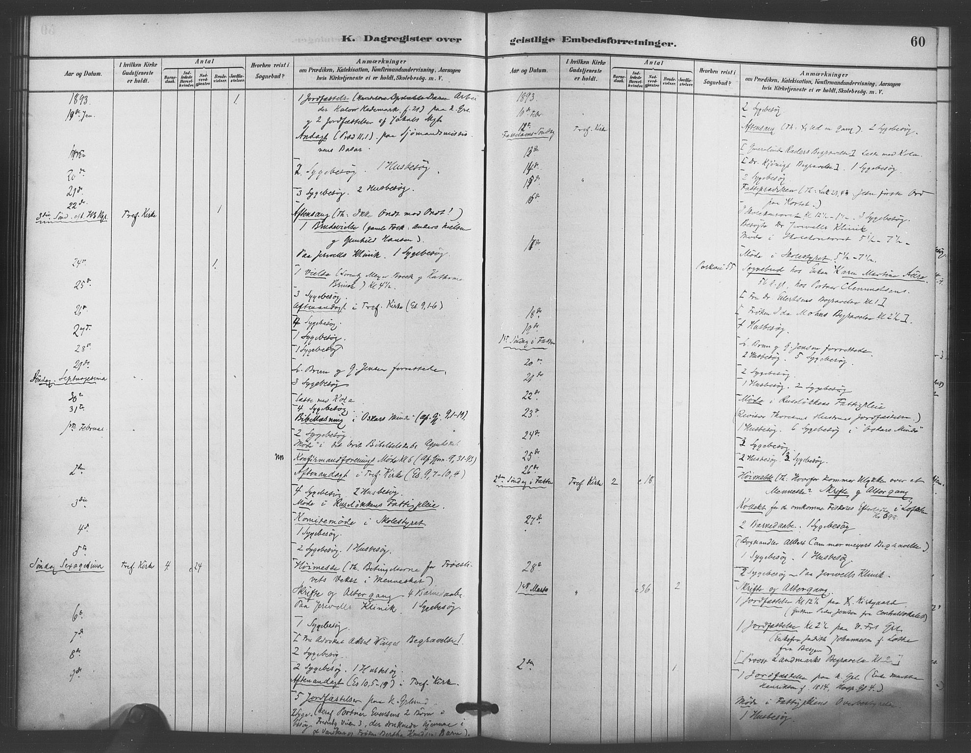 Trefoldighet prestekontor Kirkebøker, AV/SAO-A-10882/I/Ia/L0004: Diary records no. 4, 1882-1901, p. 60