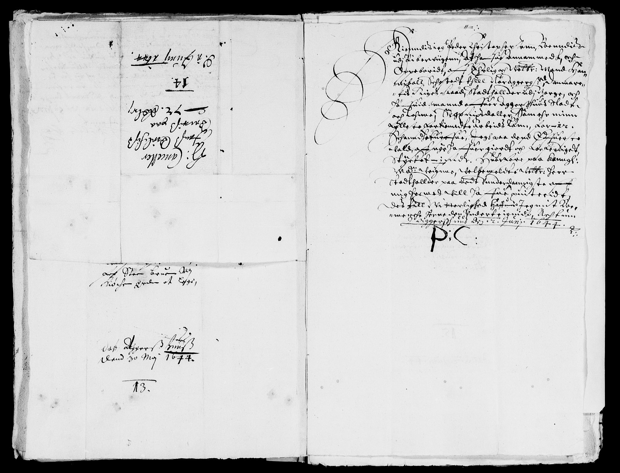 Rentekammeret inntil 1814, Reviderte regnskaper, Lensregnskaper, AV/RA-EA-5023/R/Rb/Rba/L0182: Akershus len, 1643-1645