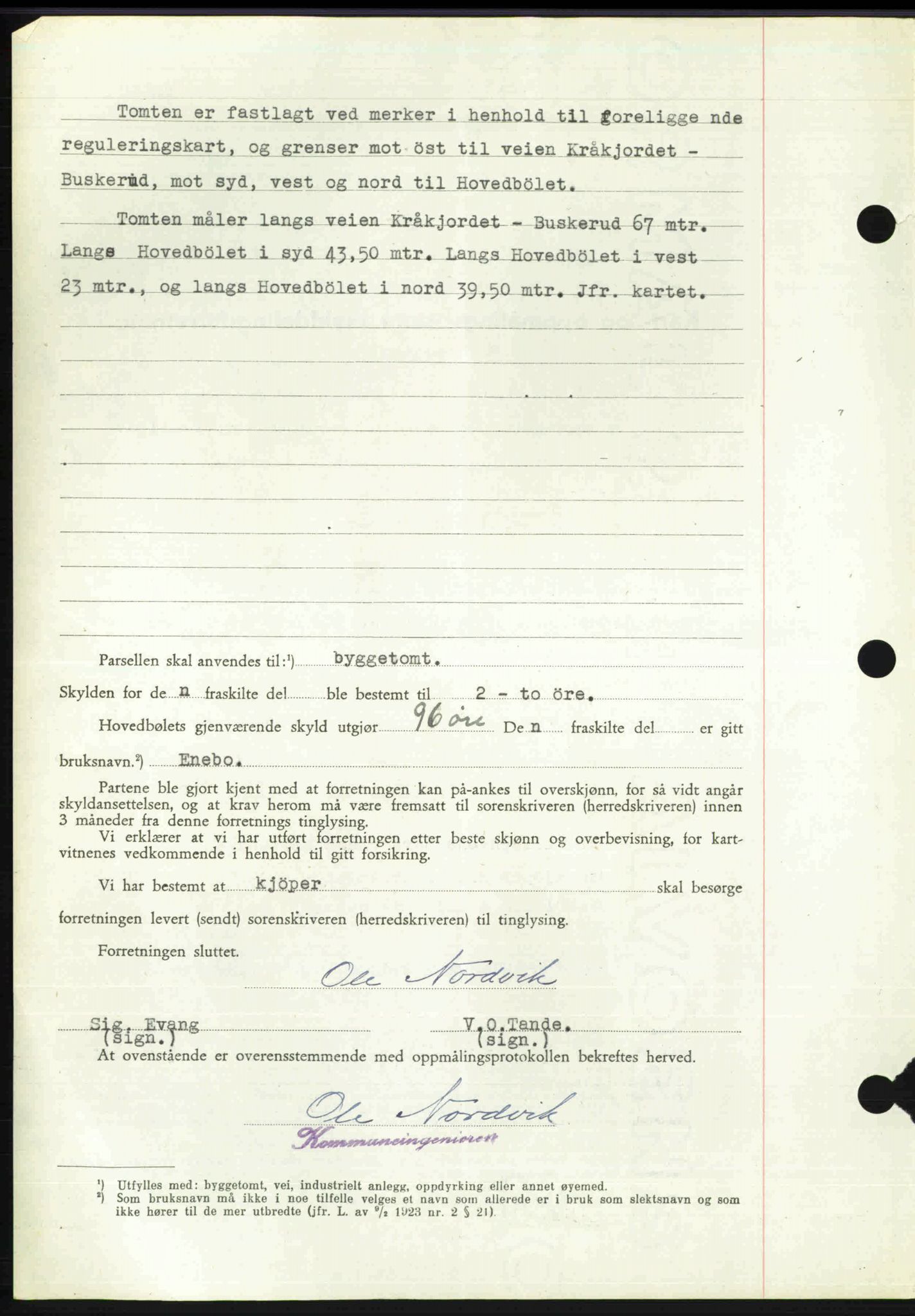 Toten tingrett, SAH/TING-006/H/Hb/Hbc/L0020: Mortgage book no. Hbc-20, 1948-1948, Diary no: : 3622/1948