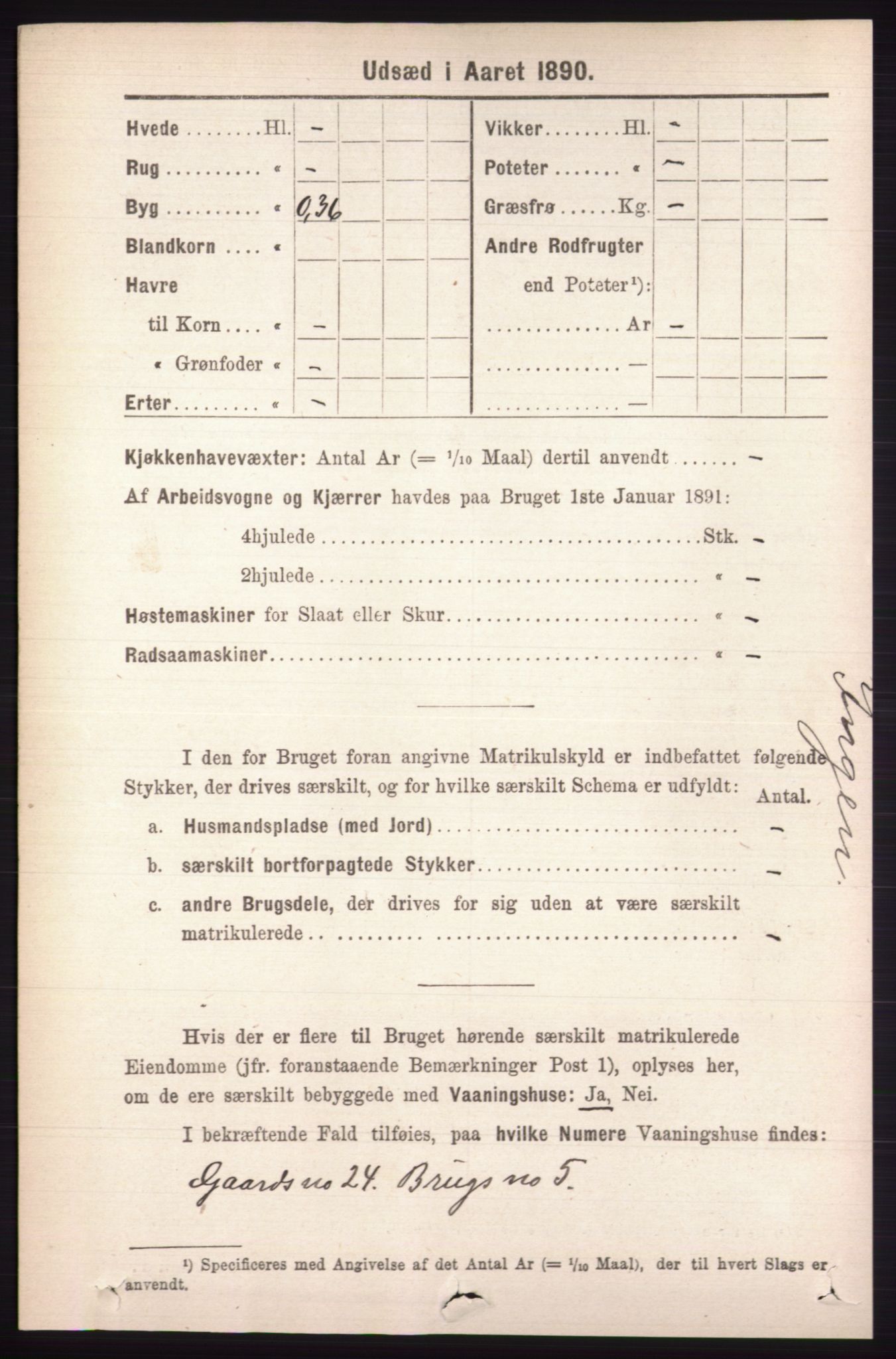 RA, 1891 census for 0438 Lille Elvedalen, 1891, p. 4353