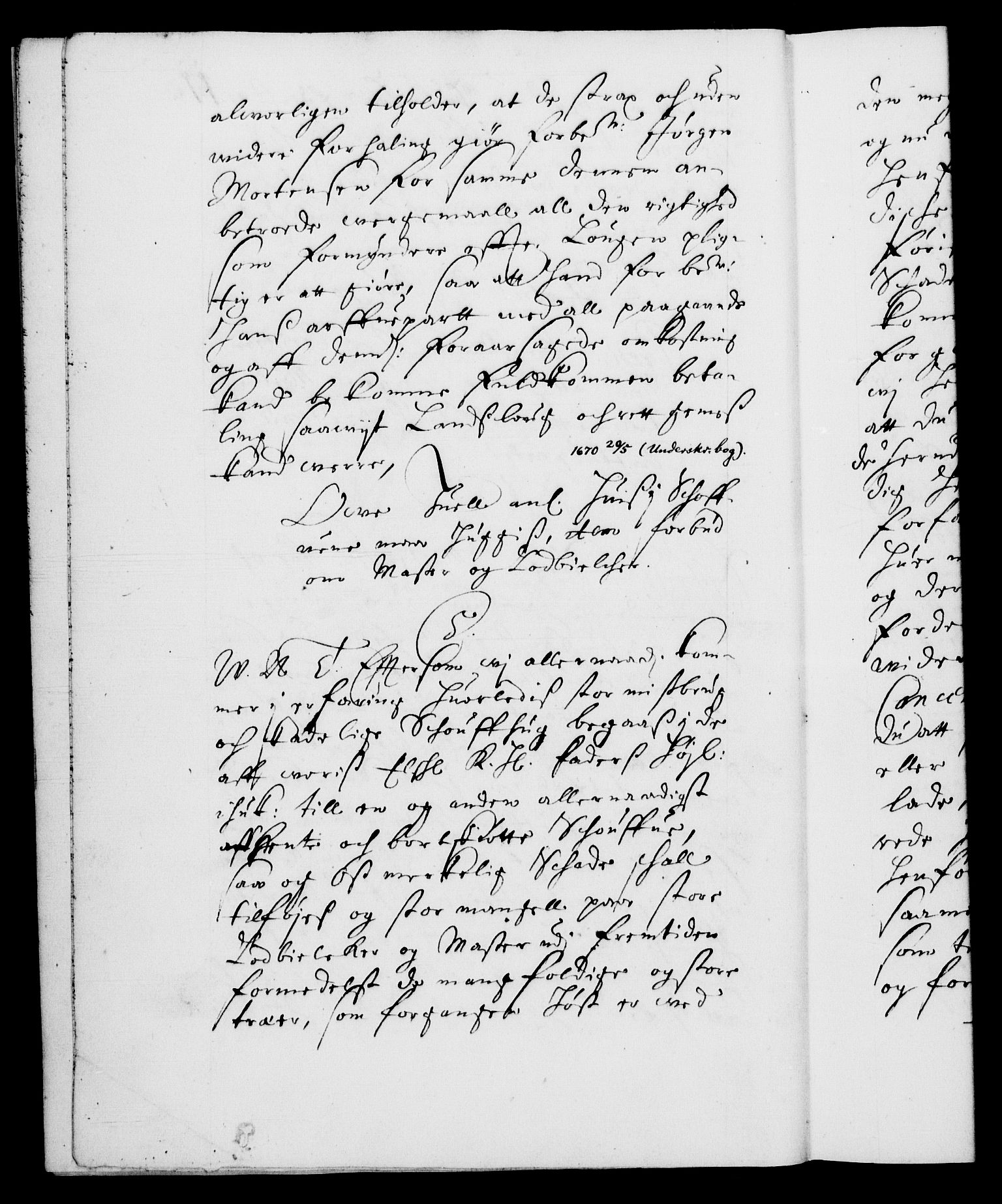 Danske Kanselli 1572-1799, AV/RA-EA-3023/F/Fc/Fca/Fcab/L0012: Norske tegnelser (mikrofilm), 1670-1683, p. 11b