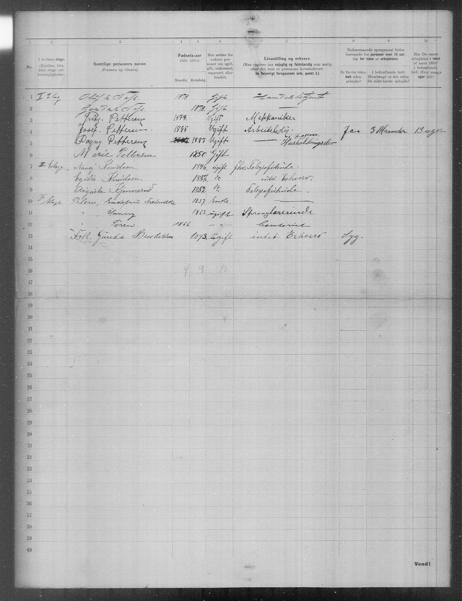 OBA, Municipal Census 1903 for Kristiania, 1903, p. 15431