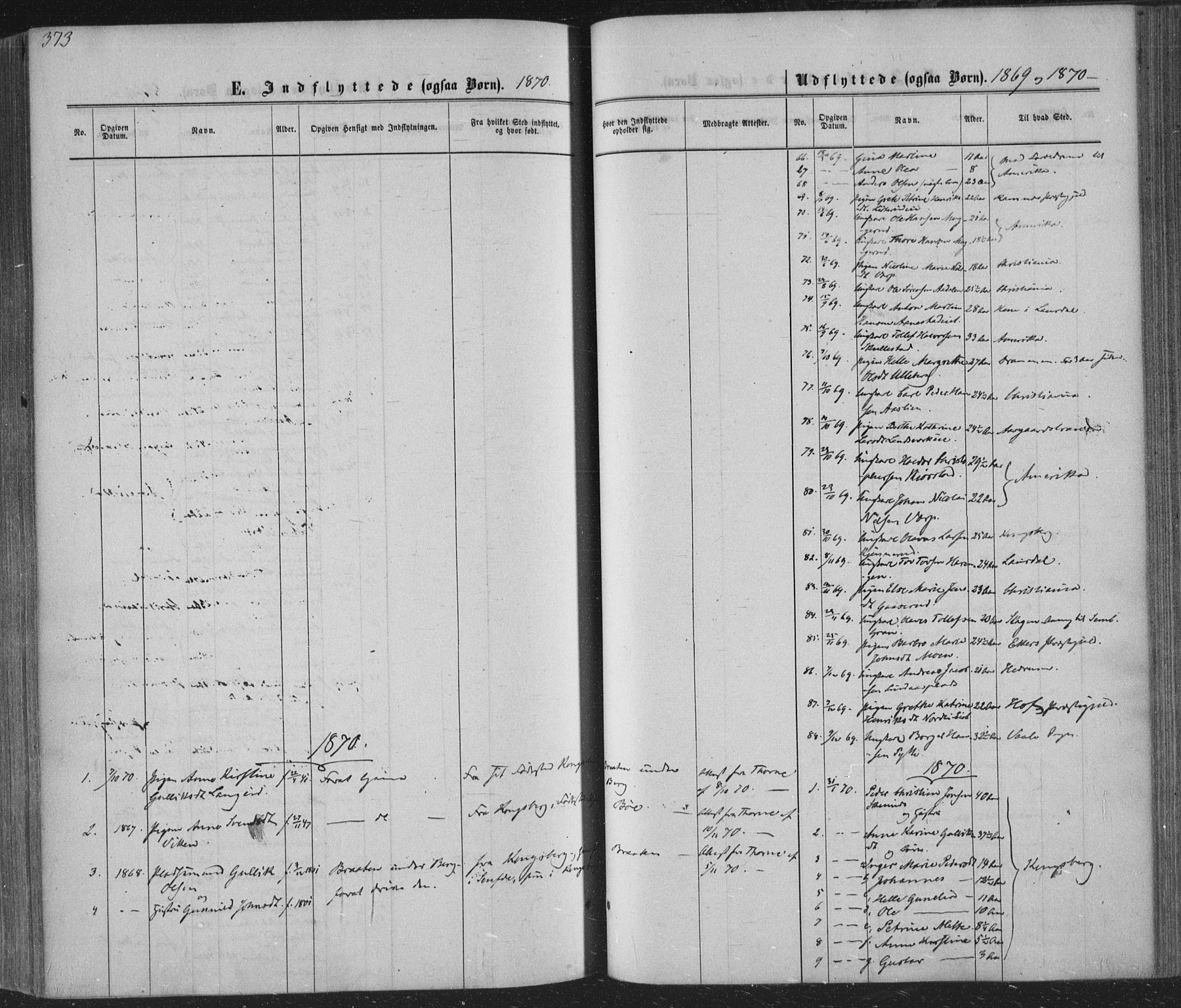 Sandsvær kirkebøker, AV/SAKO-A-244/F/Fa/L0007: Parish register (official) no. I 7, 1869-1877, p. 373