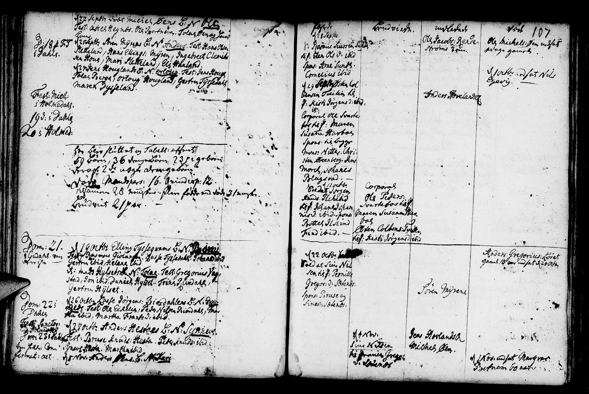 Fjaler sokneprestembete, AV/SAB-A-79801/H/Haa/Haaa/L0001: Parish register (official) no. A 1, 1755-1778, p. 107