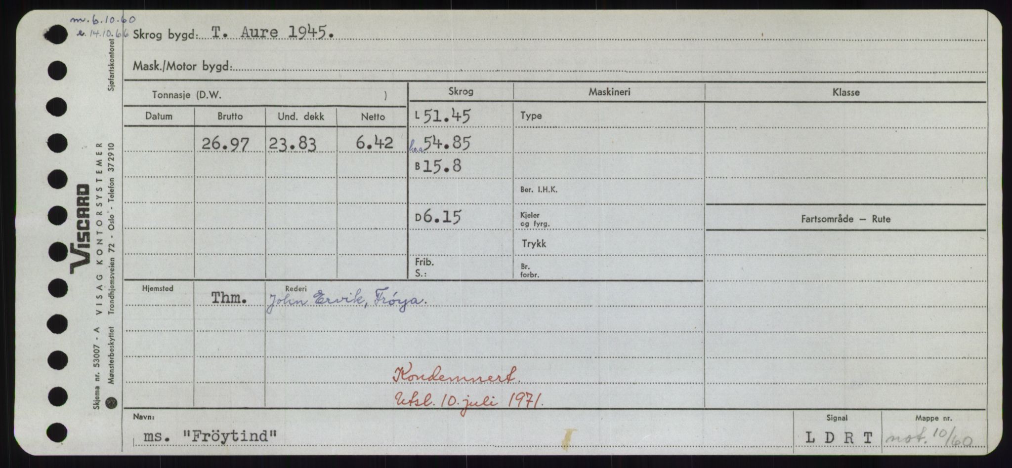 Sjøfartsdirektoratet med forløpere, Skipsmålingen, RA/S-1627/H/Hd/L0011: Fartøy, Fla-Får, p. 583