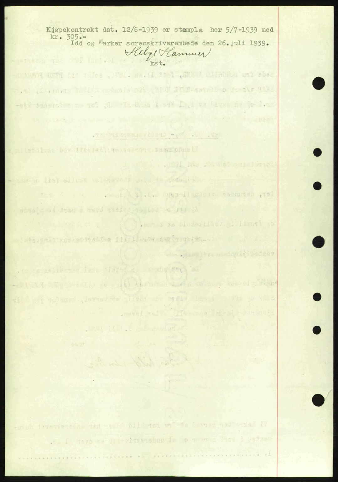Idd og Marker sorenskriveri, AV/SAO-A-10283/G/Gb/Gbb/L0003: Mortgage book no. A3, 1938-1939, Diary no: : 979/1939