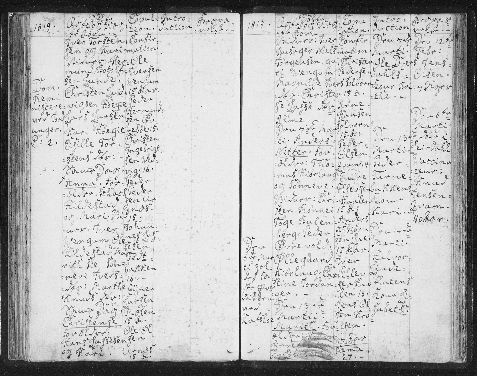 Hafslo sokneprestembete, AV/SAB-A-80301/H/Haa/Haaa/L0003: Parish register (official) no. A 3, 1807-1821, p. 84