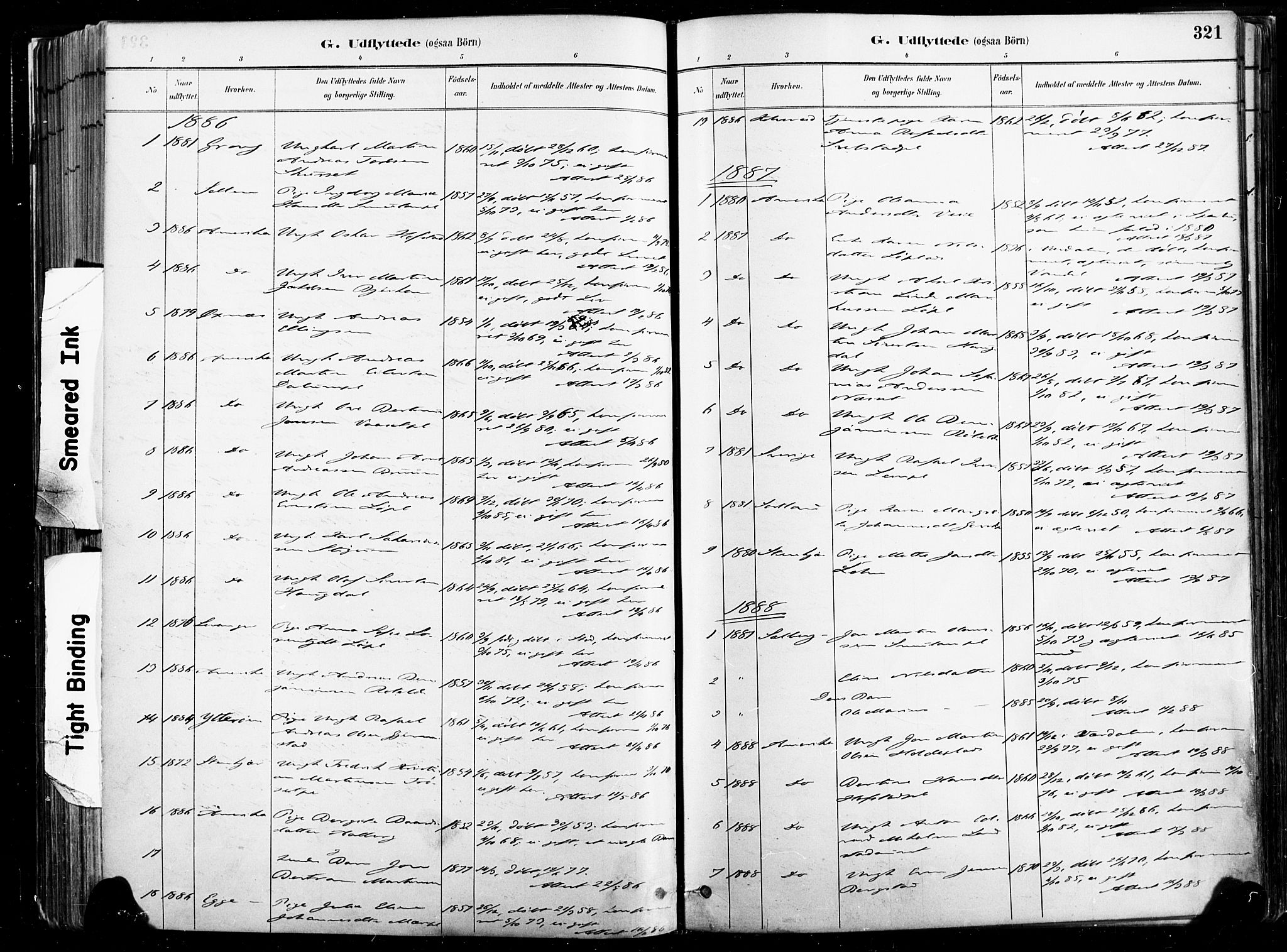 Ministerialprotokoller, klokkerbøker og fødselsregistre - Nord-Trøndelag, SAT/A-1458/735/L0351: Parish register (official) no. 735A10, 1884-1908, p. 321