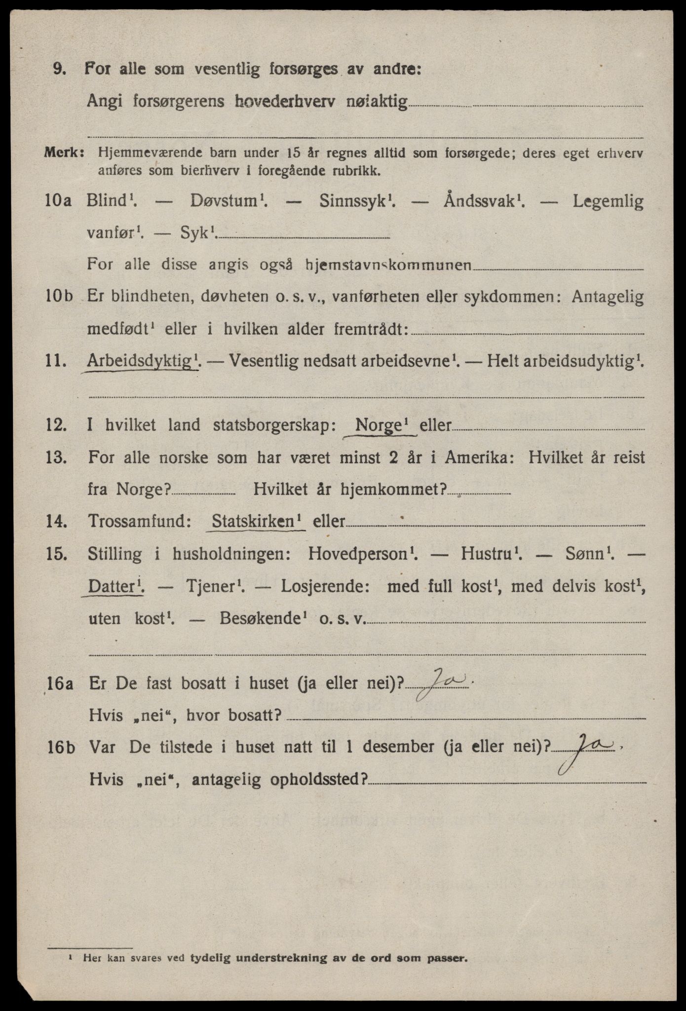 SAST, 1920 census for Sand, 1920, p. 2106