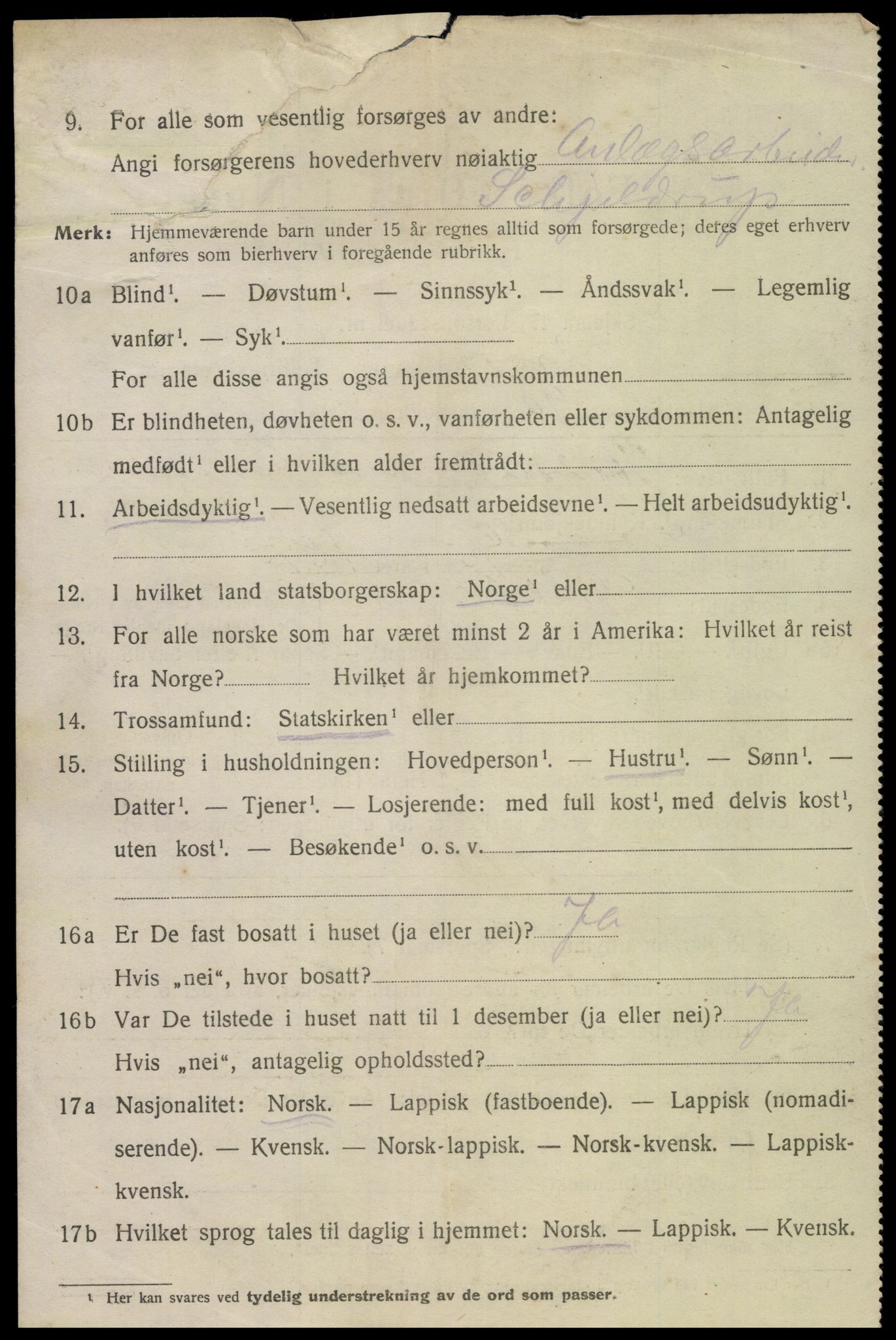 SAT, 1920 census for Bodø, 1920, p. 5670