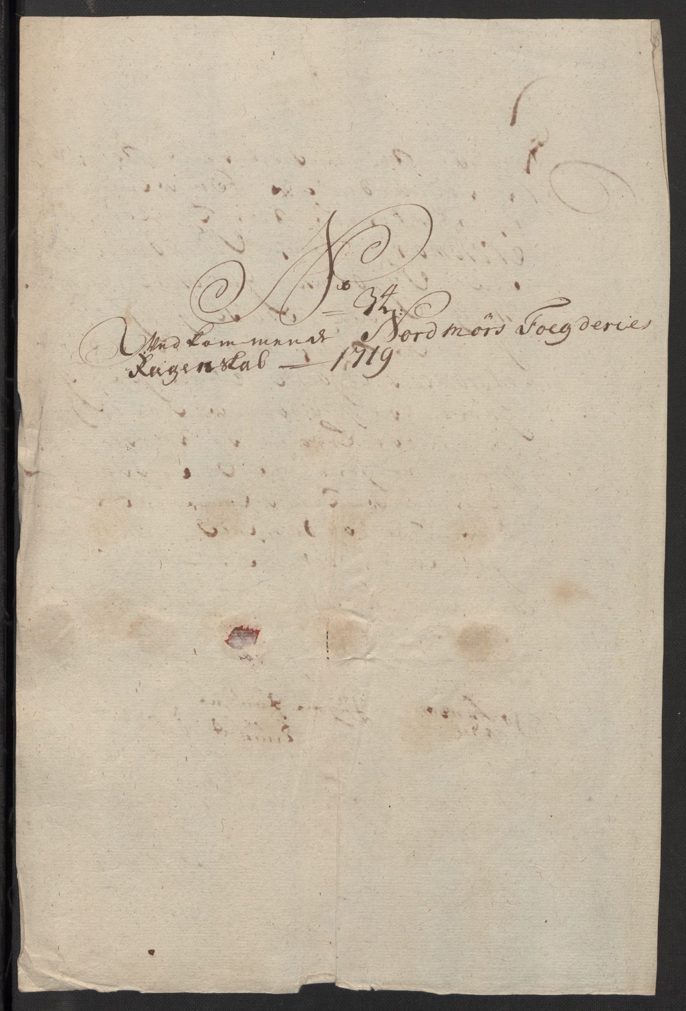 Rentekammeret inntil 1814, Reviderte regnskaper, Fogderegnskap, AV/RA-EA-4092/R56/L3752: Fogderegnskap Nordmøre, 1719, p. 213