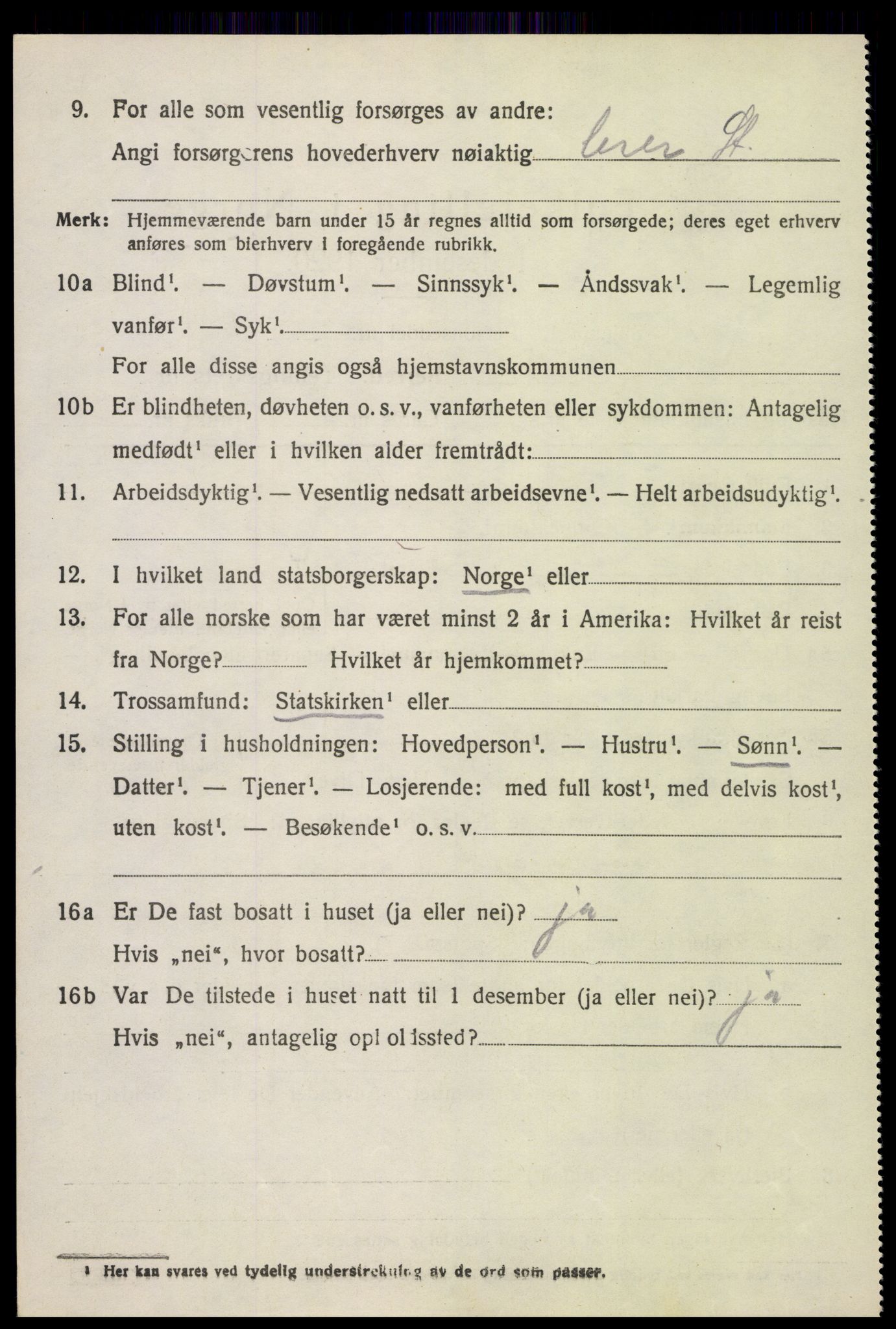 SAH, 1920 census for Vestre Gausdal, 1920, p. 3676