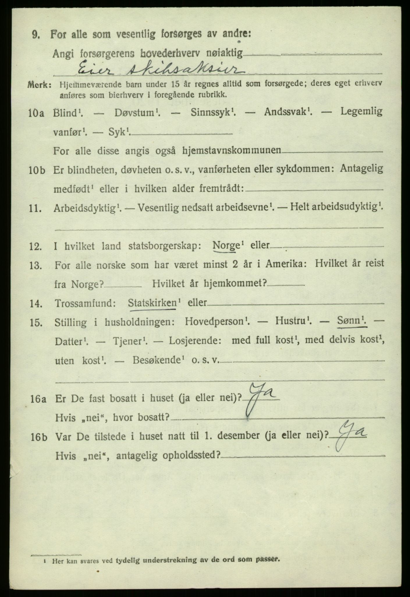 SAB, 1920 census for Fana, 1920, p. 16120